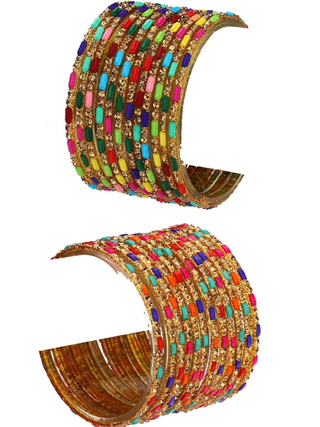 Somil Multicolor Bangle Set ( Pack of 24 ) Somil Multicolor Bangle Set ( Pack of 24 )