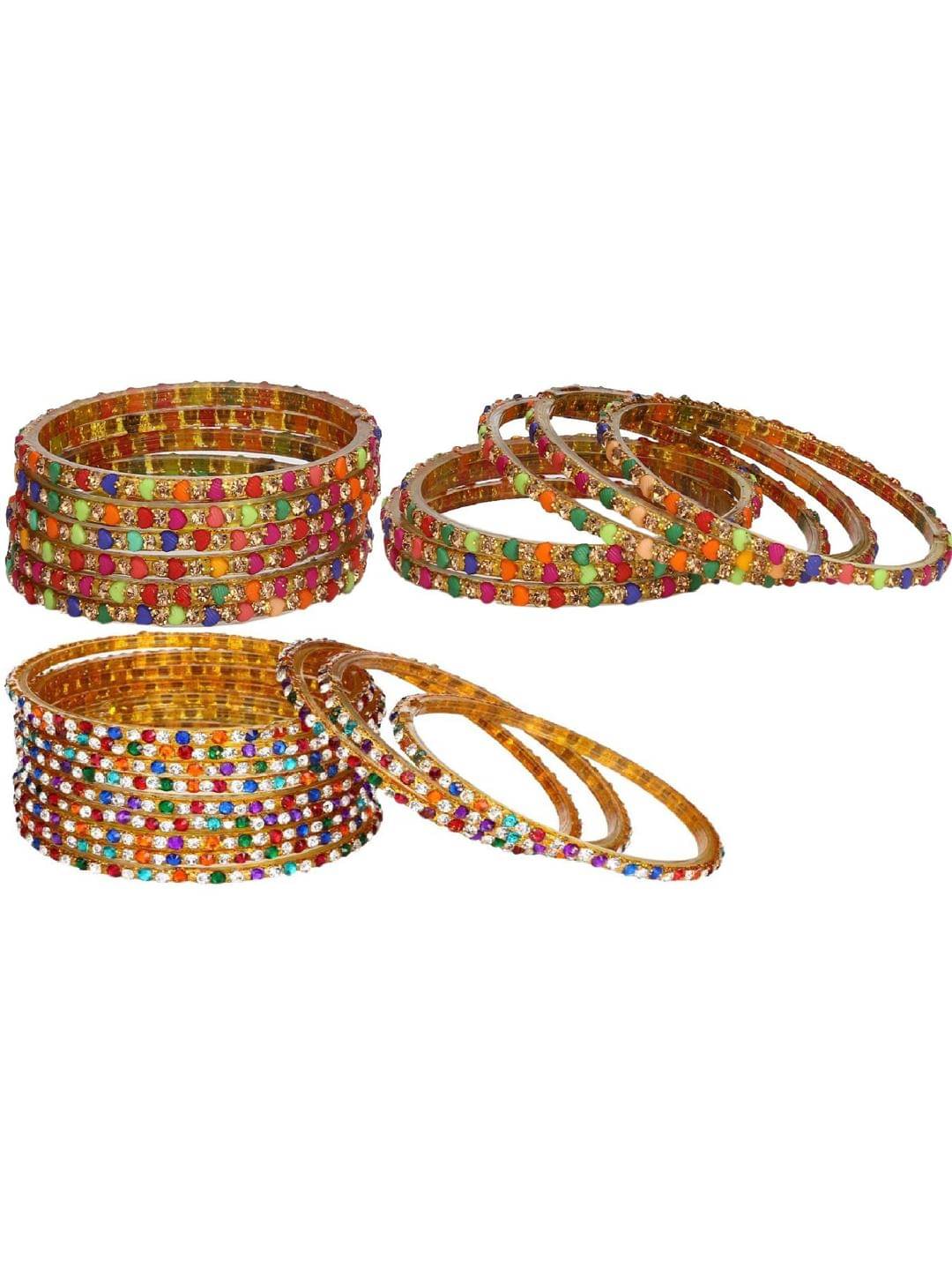 Somil Multicolor Bangle Set ( Pack of 24 ) Somil Multicolor Bangle Set ( Pack of 24 )