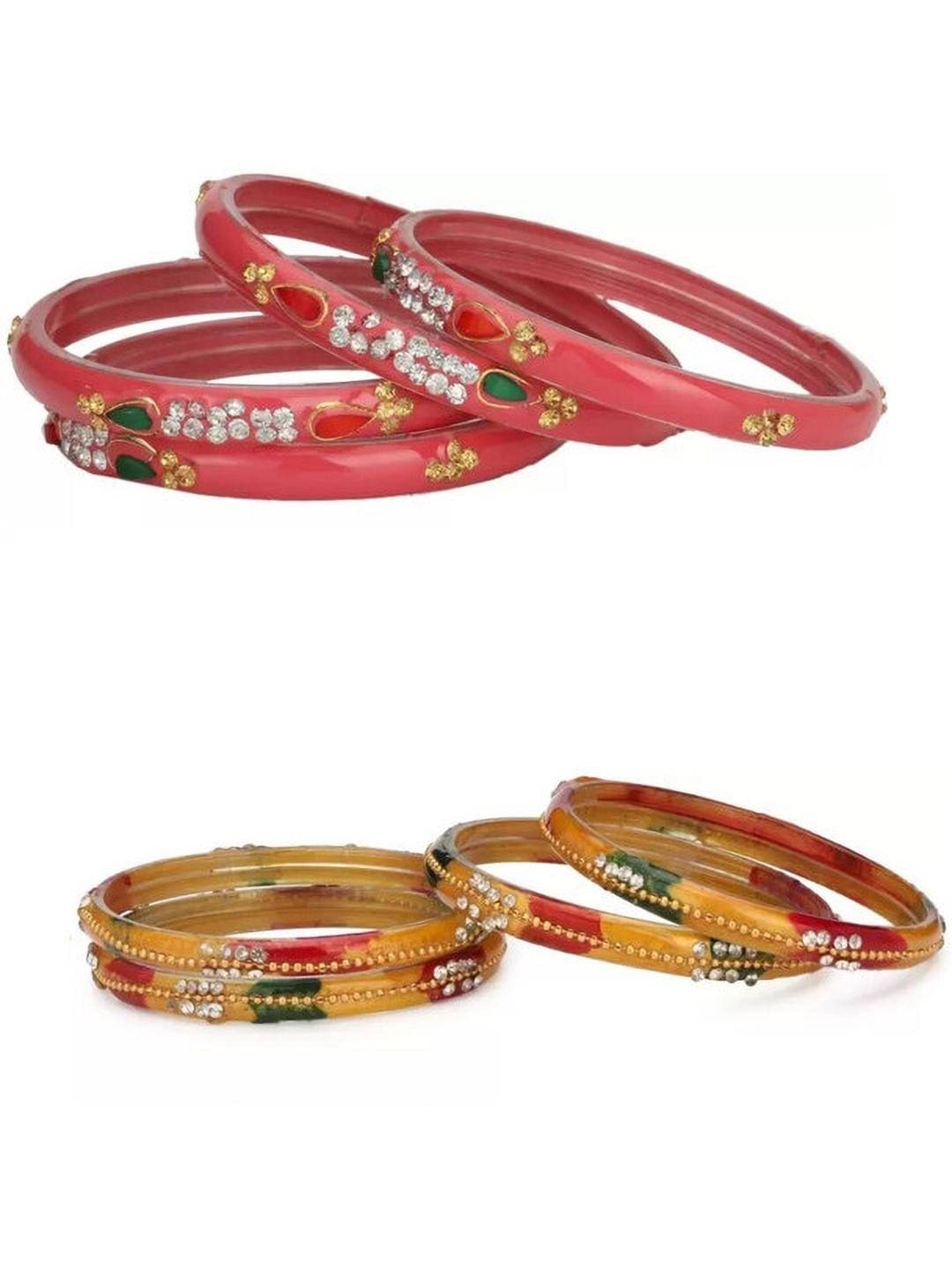 Somil Multicolor Bangle Set ( Pack of 8 ) Somil Multicolor Bangle Set ( Pack of 8 )