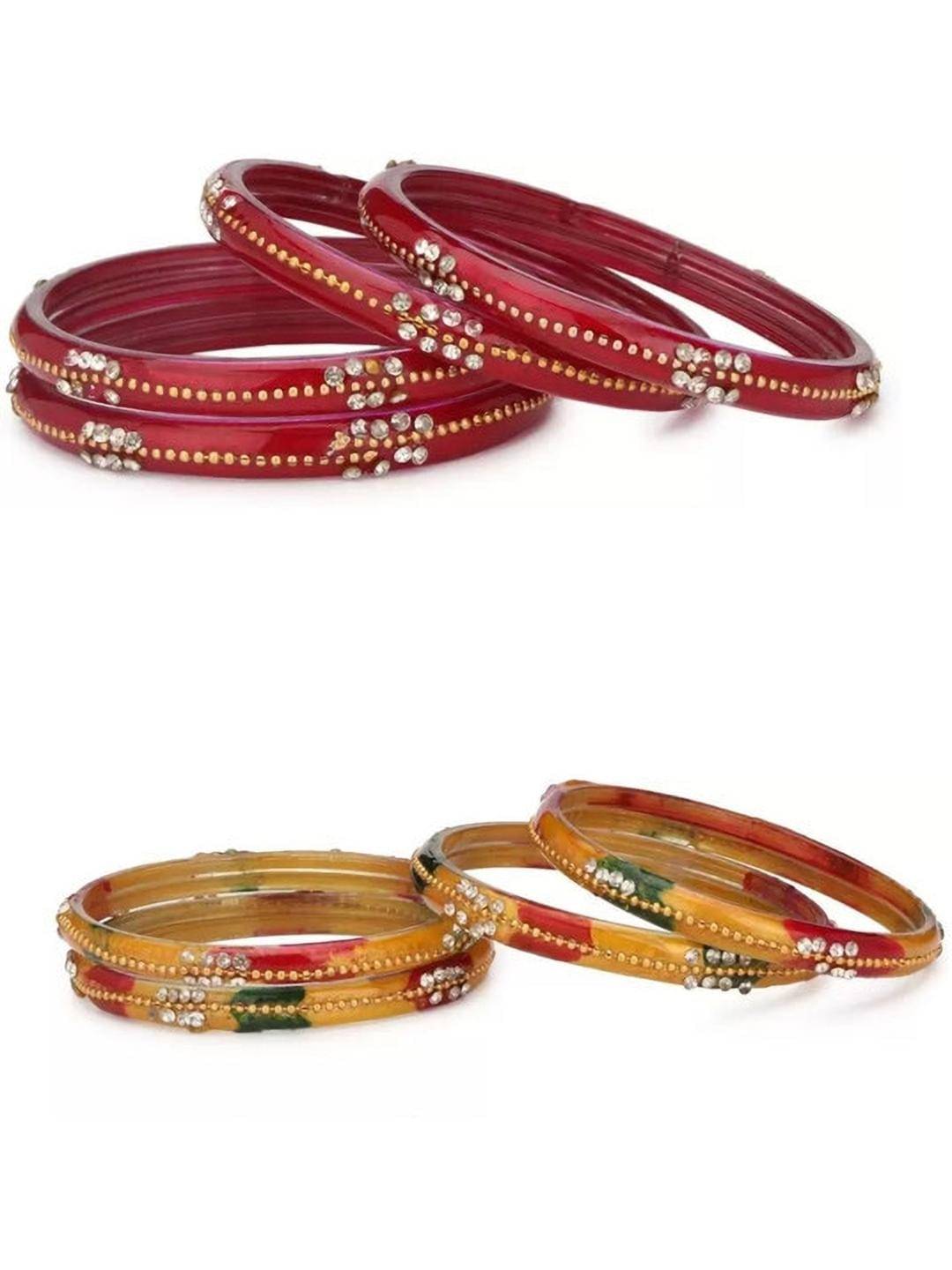     			Somil Multicolor Bangle Set ( Pack of 8 )