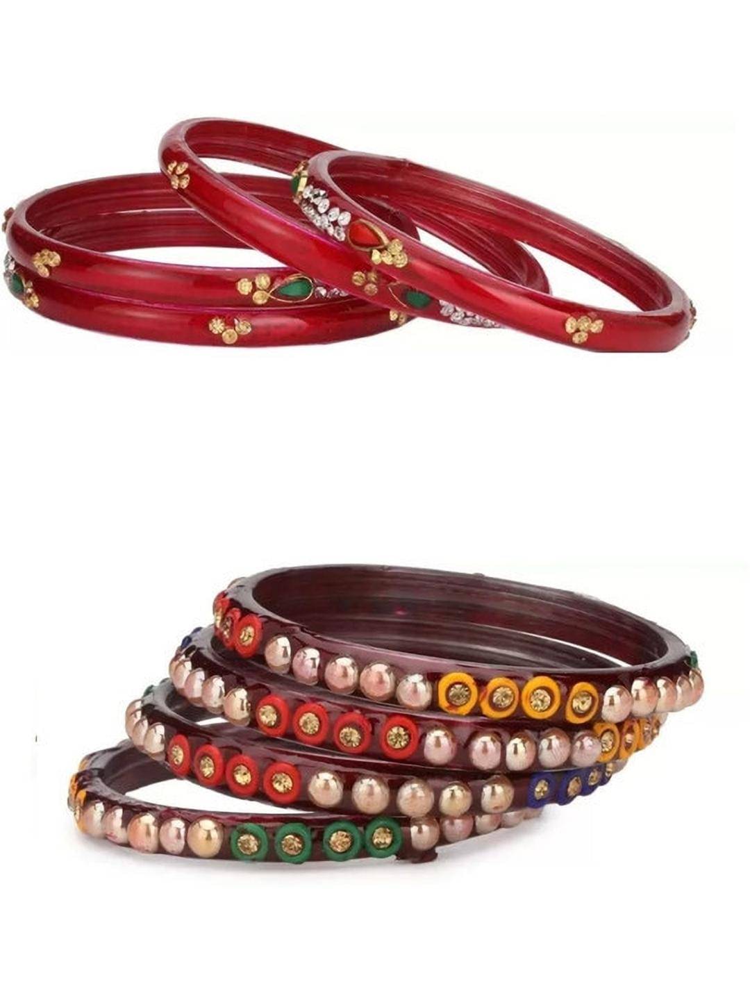     			Somil Multicolor Bangle Set ( Pack of 8 )