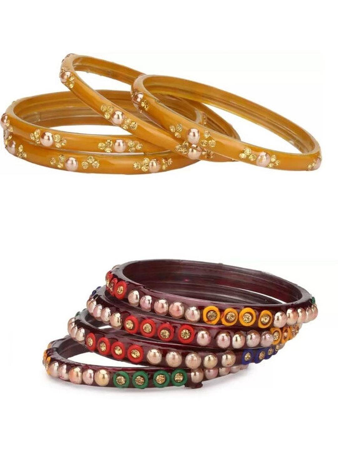 Somil Multicolor Bangle Set ( Pack of 8 ) Somil Multicolor Bangle Set ( Pack of 8 )