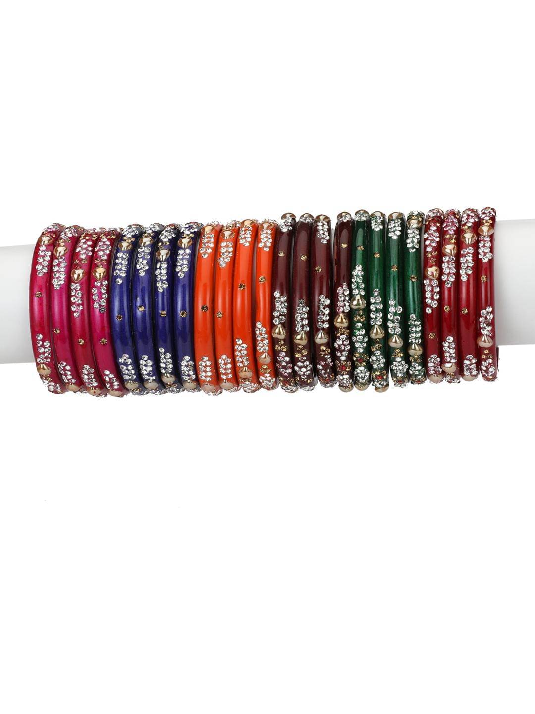     			Somil Multicolor Bangle Set ( Pack of 24 )