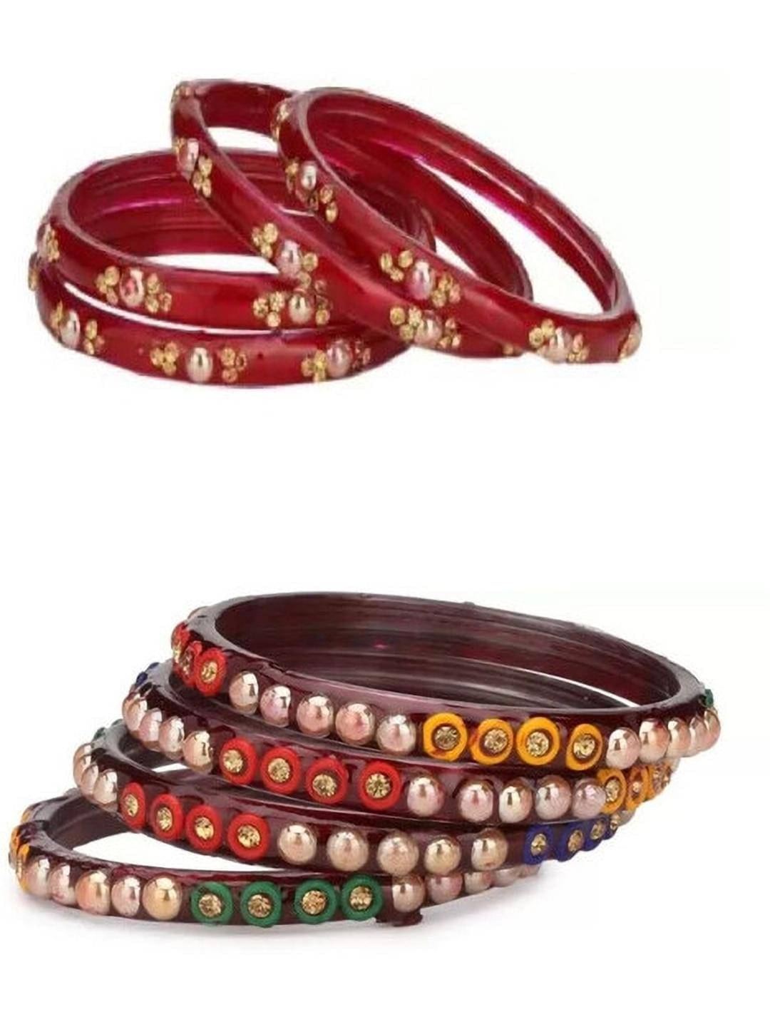 Somil Multicolor Bangle Set ( Pack of 8 ) Somil Multicolor Bangle Set ( Pack of 8 )