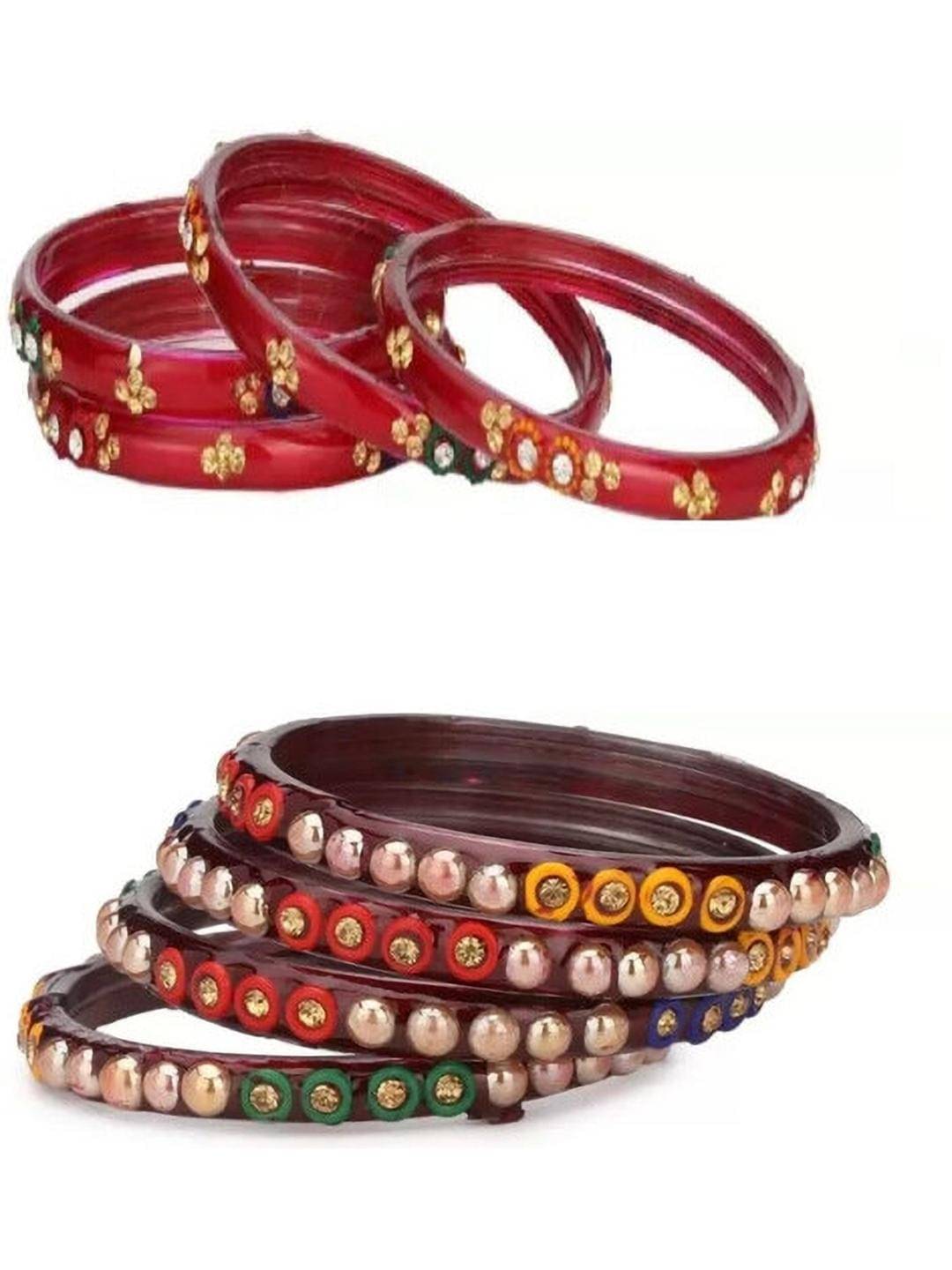     			Somil Multicolor Bangle Set ( Pack of 8 )