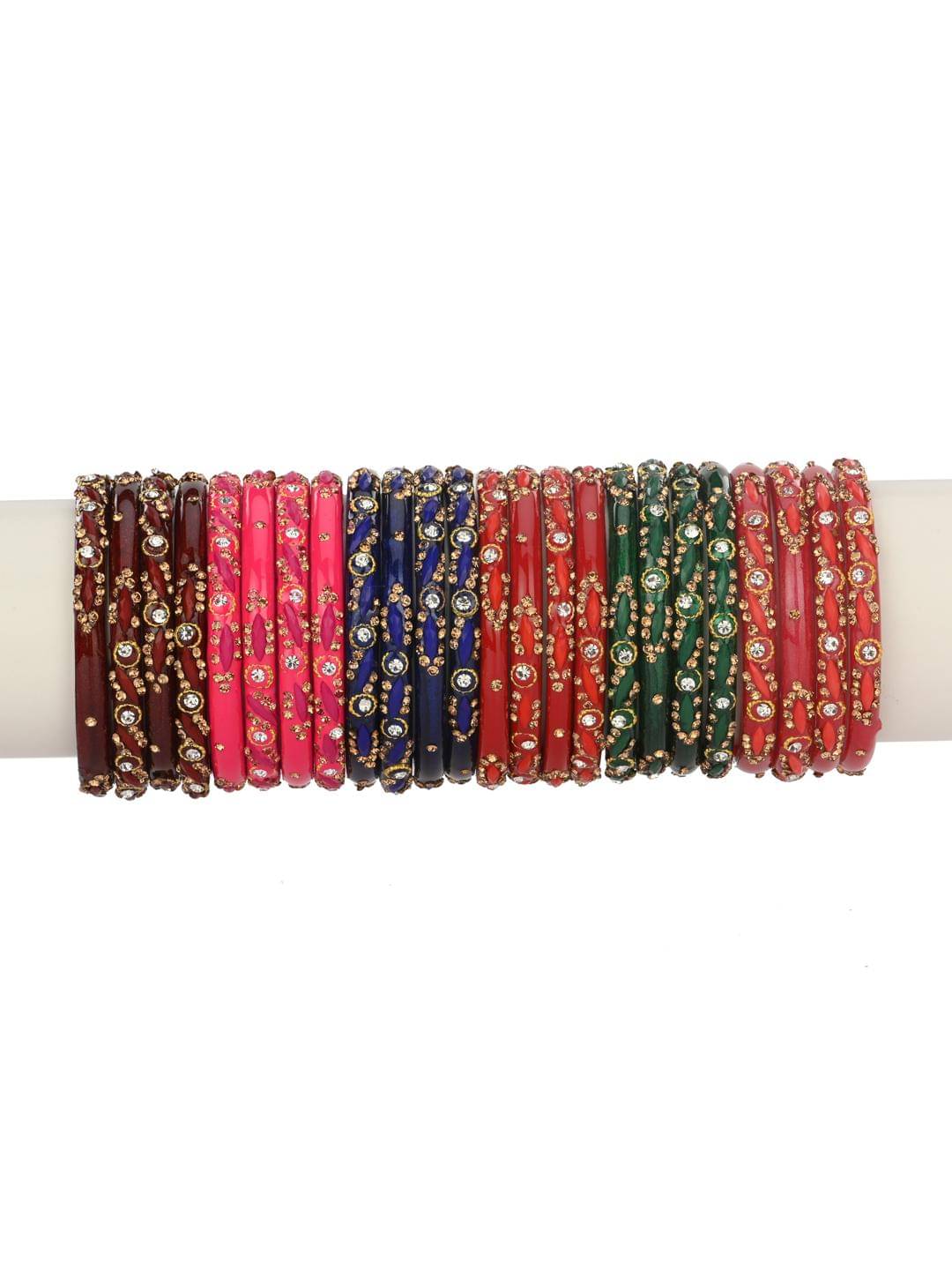Somil Multicolor Bangle Set ( Pack of 24 ) Somil Multicolor Bangle Set ( Pack of 24 )