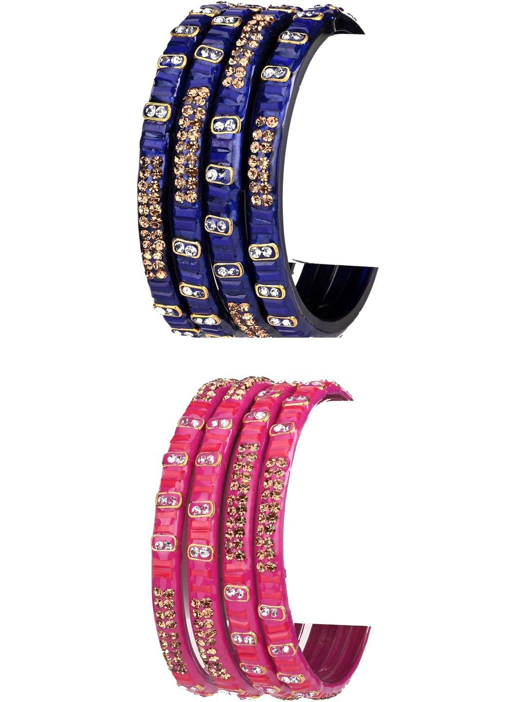Somil Multicolor Bangle Set ( Pack of 8 ) Somil Multicolor Bangle Set ( Pack of 8 )