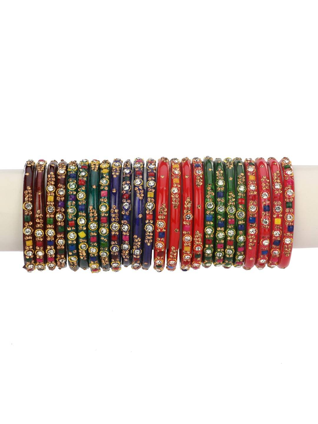 Somil Multicolor Bangle Set ( Pack of 24 ) Somil Multicolor Bangle Set ( Pack of 24 )