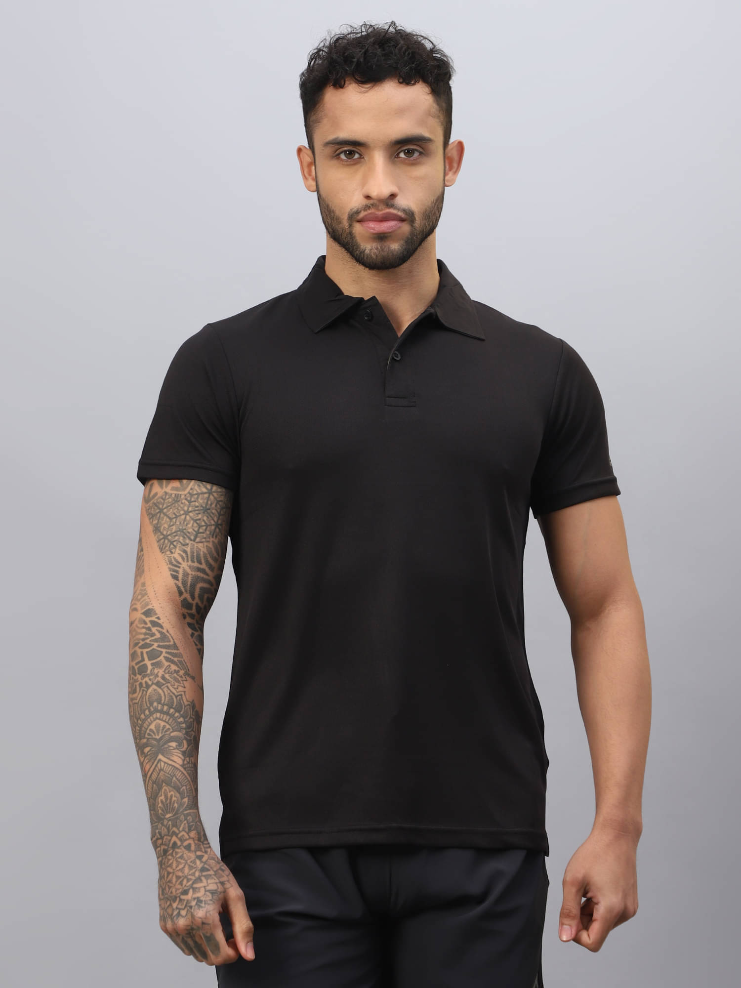     			Vector X Black Polyester Regular Fit Men's Sports Polo T-Shirt ( Pack of 1 )