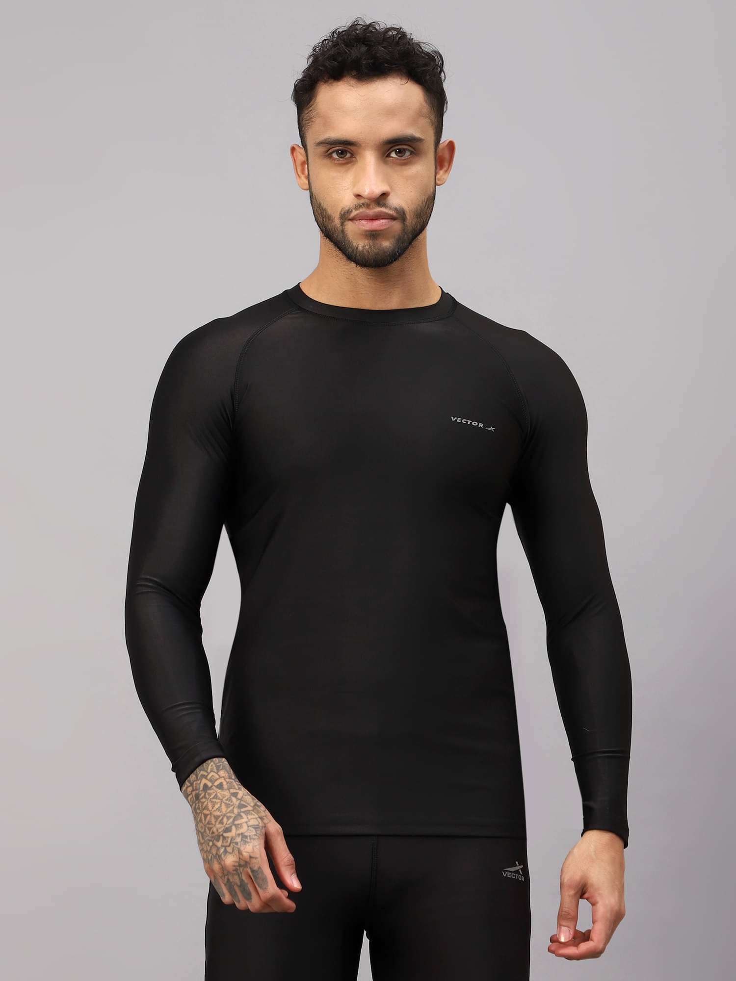 Vector X Black Polyester Slim Fit Men's Compression T-Shirt ( Pack of 1 ) Vector X Black Polyester Slim Fit Men's Compression T-Shirt ( Pack of 1 )