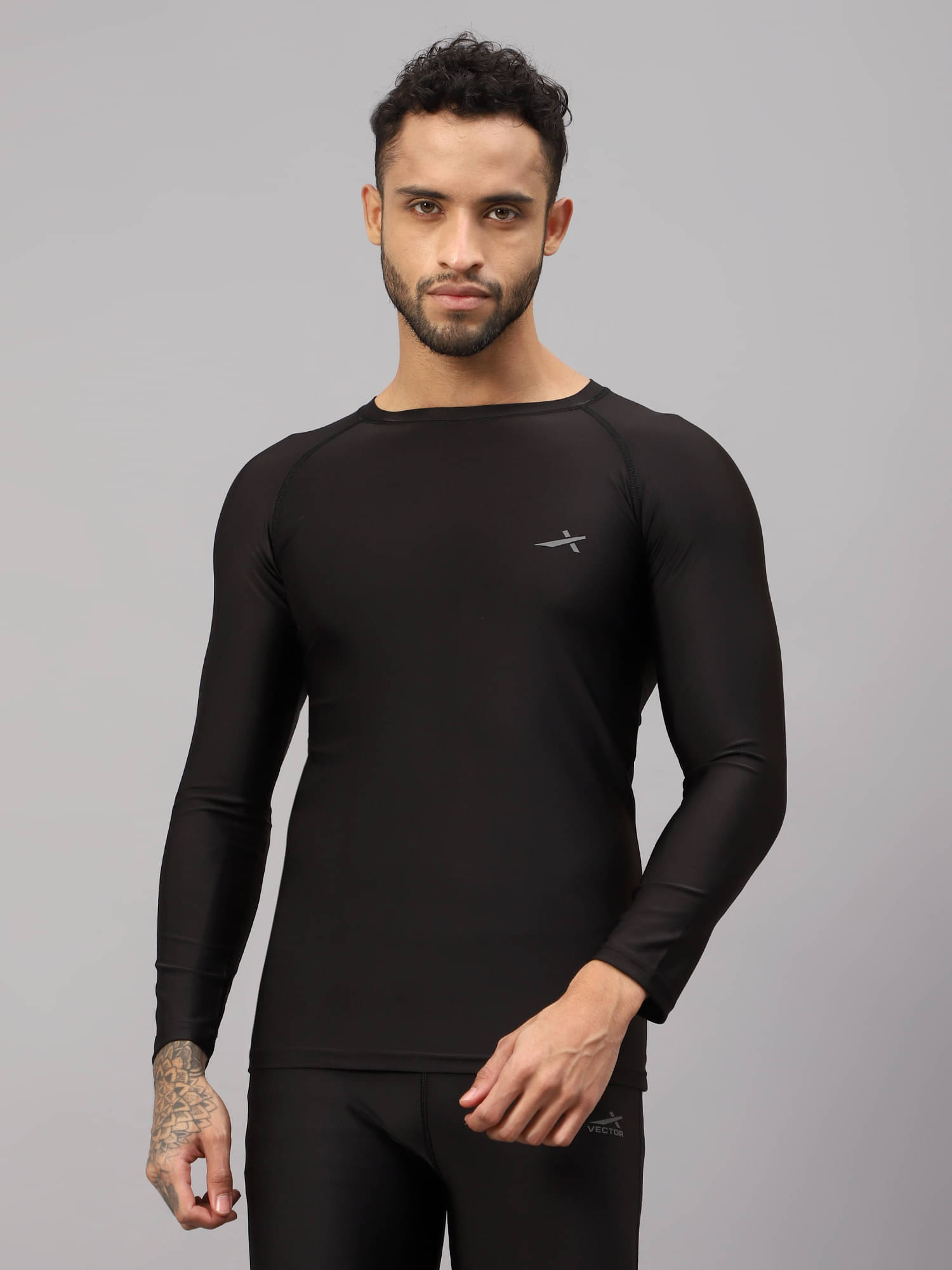 Vector X Black Polyester Slim Fit Men's Compression T-Shirt ( Pack of 1 ) Vector X Black Polyester Slim Fit Men's Compression T-Shirt ( Pack of 1 )