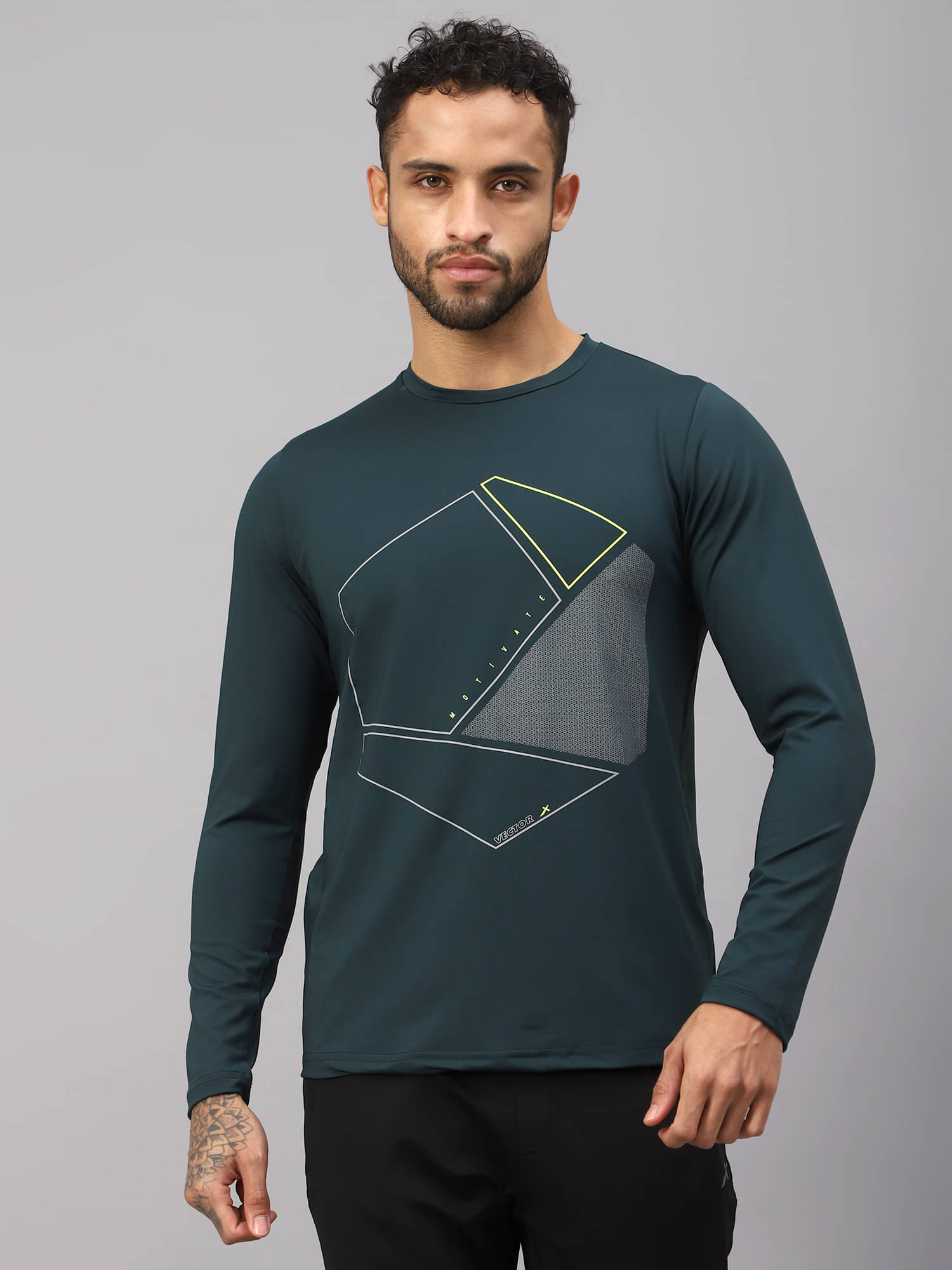 Vector X Green Polyester Regular Fit Men's Sports T-Shirt ( Pack of 1 ) Vector X Green Polyester Regular Fit Men's Sports T-Shirt ( Pack of 1 )