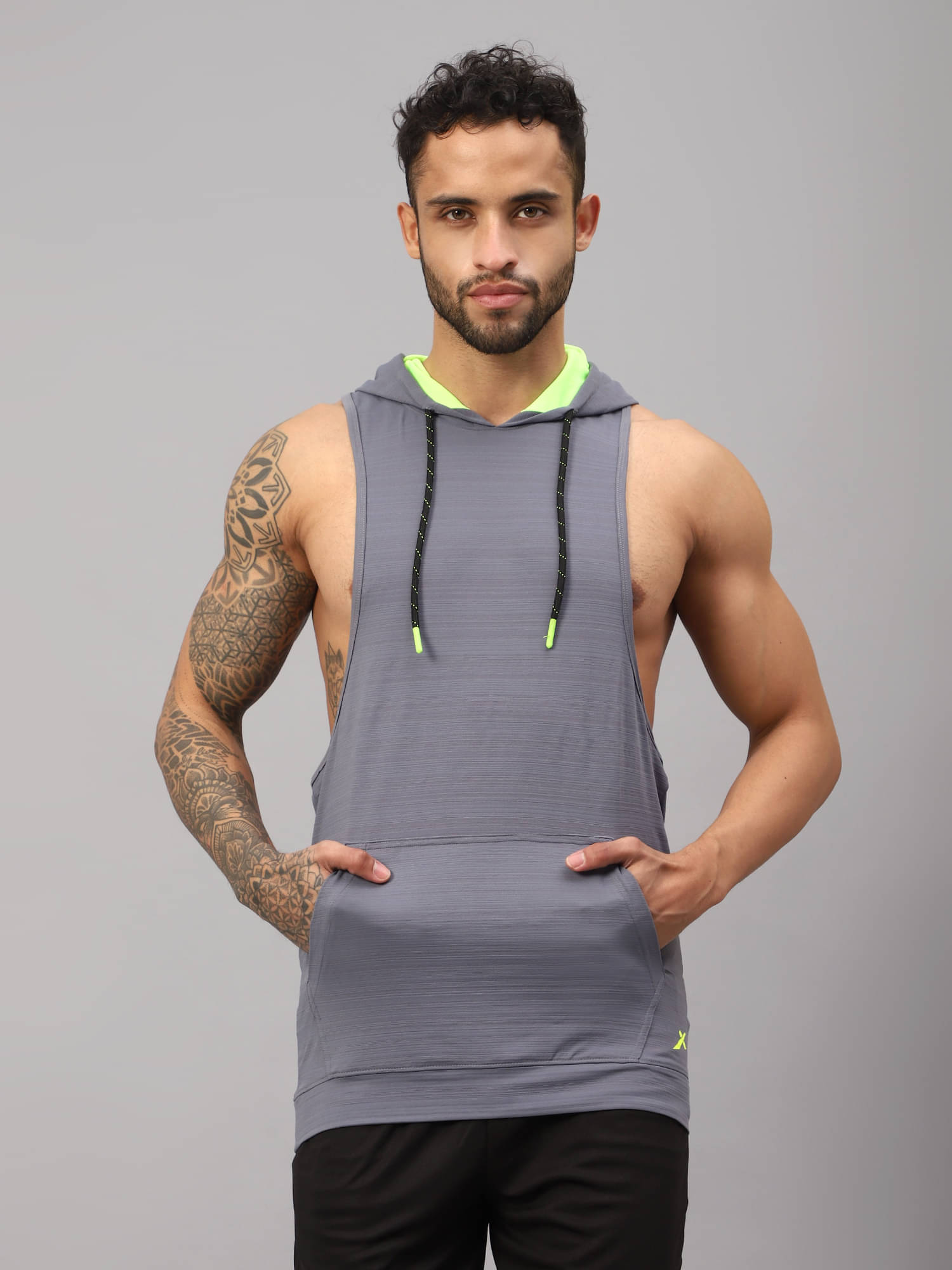 Vector X Grey Polyester Slim Fit Men's Tanks ( Pack of 1 ) Vector X Grey Polyester Slim Fit Men's Tanks ( Pack of 1 )