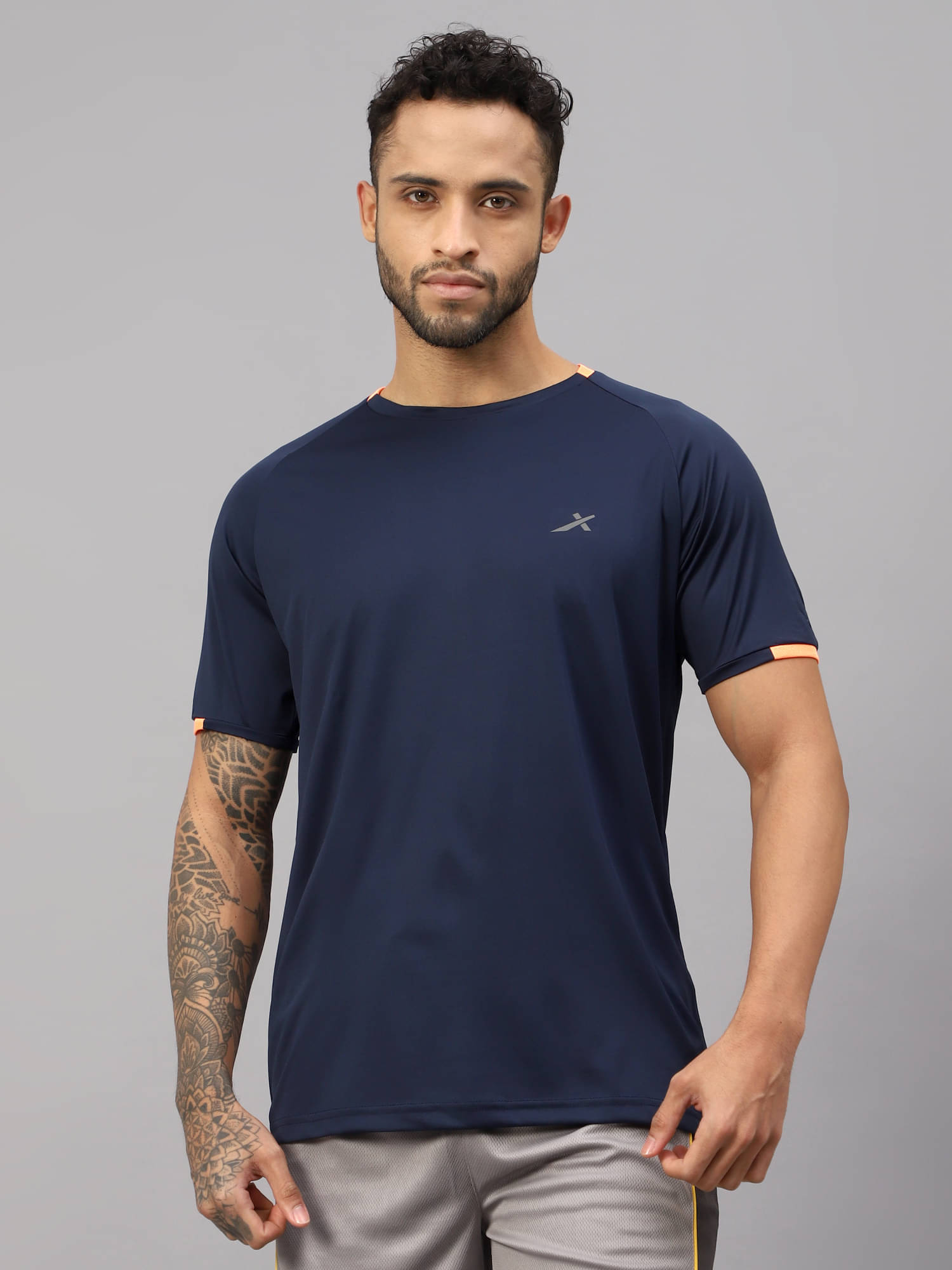     			Vector X Navy Polyester Regular Fit Men's Sports T-Shirt ( Pack of 1 )