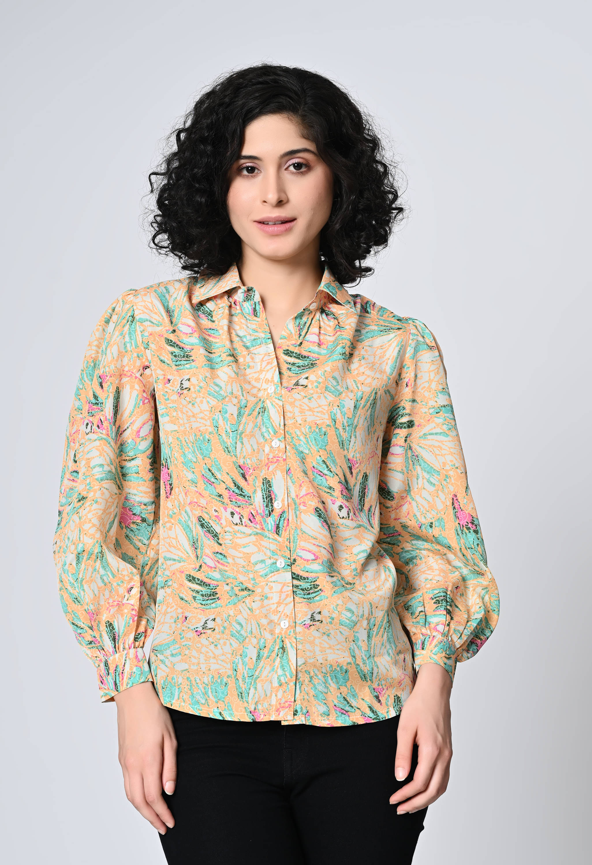 ALL WAYS YOU Women Printed Crepe Shirt ( Multicolor ) ALL WAYS YOU Women Printed Crepe Shirt ( Multicolor )