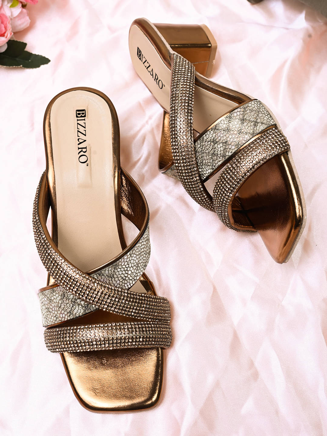     			BIZZARO Brown Women's Slip On Heels