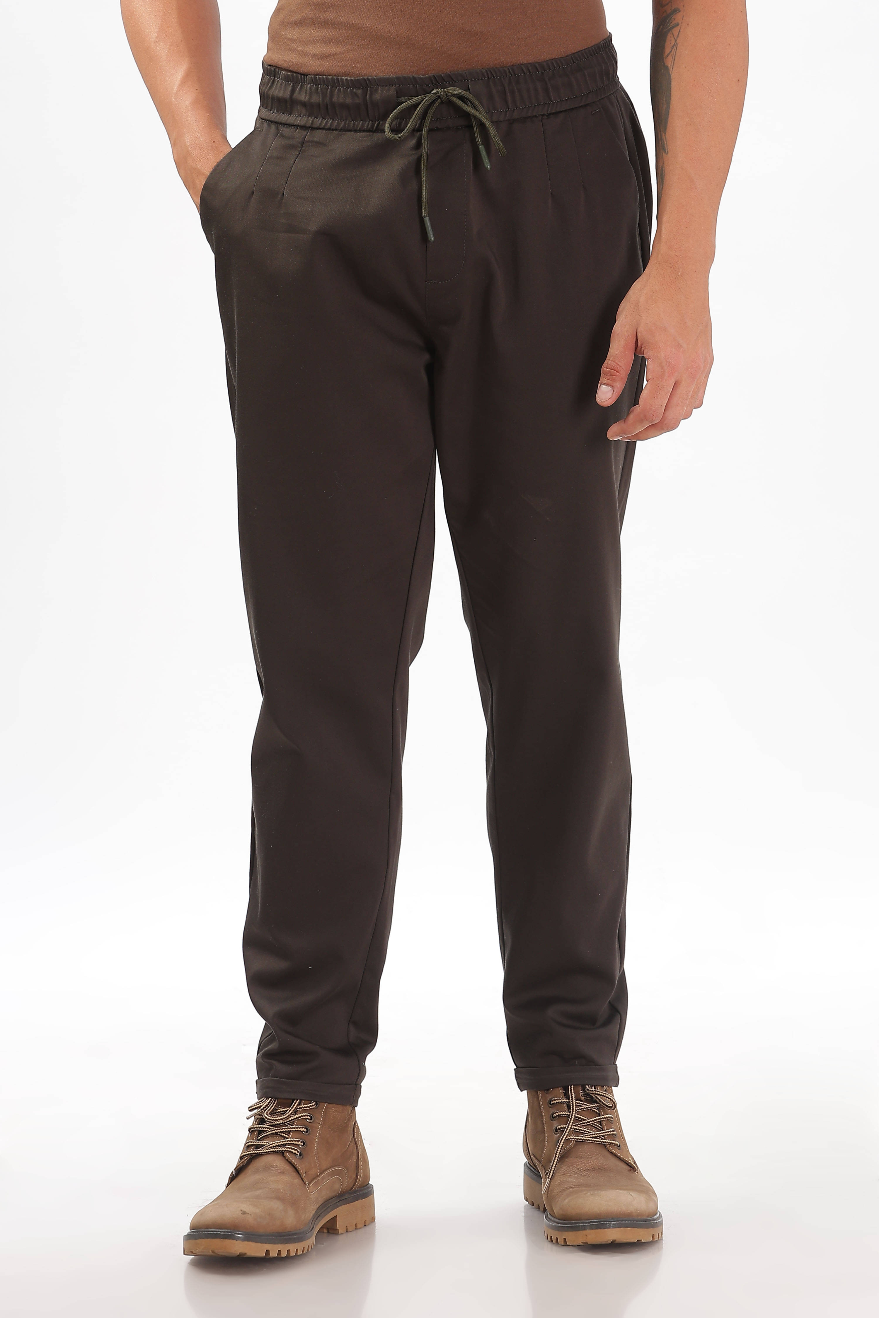     			COLOR HUNT Regular Flat Men's Joggers - Black ( Pack of 1 )