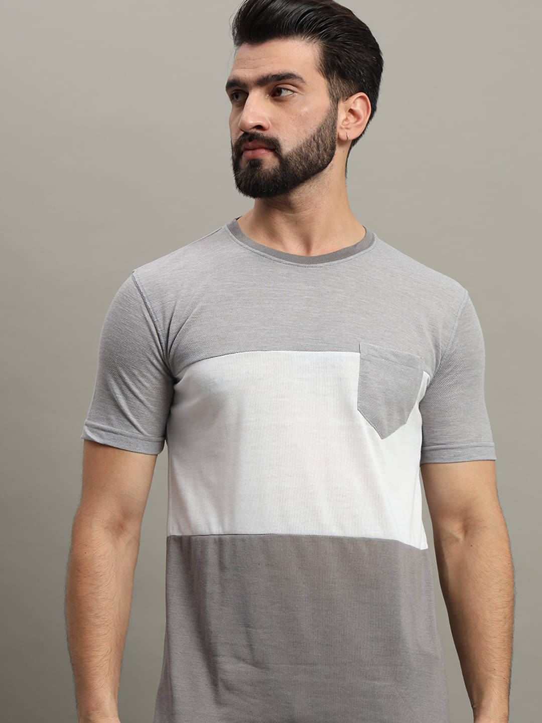     			GET GOLF Pack of 1 Cotton Blend Regular Fit Men's T-Shirt ( Grey )