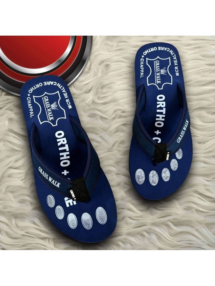     			GRASS WALK Blue Men's Thong Flip Flop