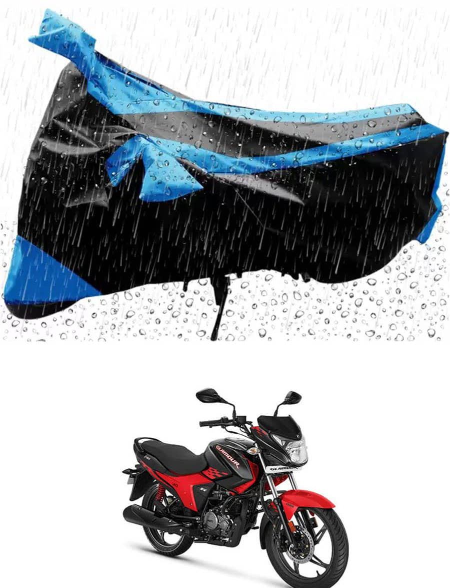 JVG Bike Body Cover for Hero Glamour i3s ( Pack of 1 ) , Blue