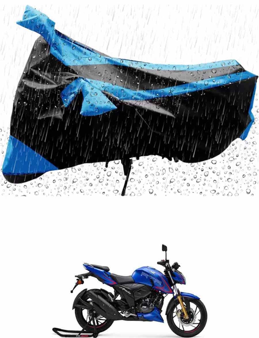 JVG Bike Body Cover for TVS Apache RTR 200 4V Carb ( Pack of 1 ) , Blue