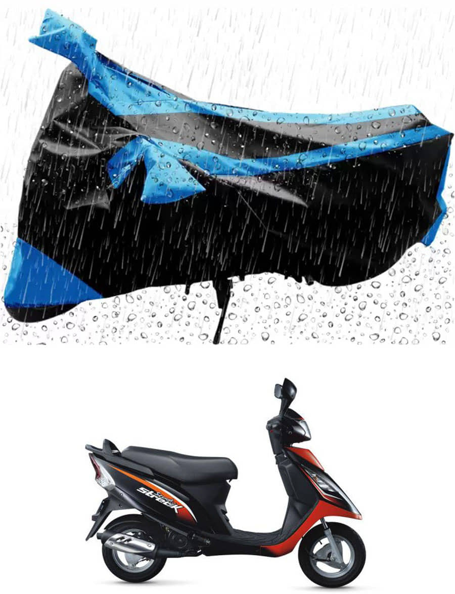 JVG Bike Body Cover for TVS Scooty Streak ( Pack of 1 ) , Blue