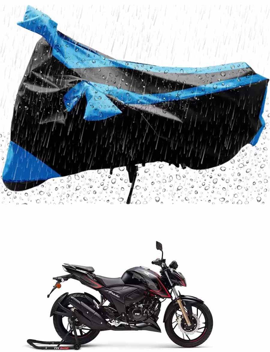    			JVG Bike Body Cover for TVS Apache RTR 200 4V FI ( Pack of 1 ) , Blue