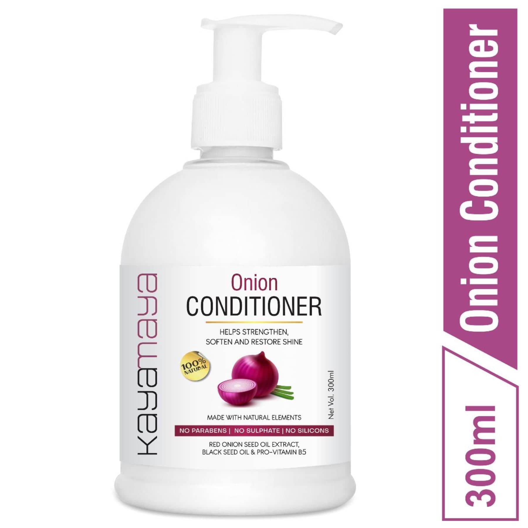 Red Onion Conditioner for Hair Growth & Hair Fall Control - Paraben & Sulphate Free Conditioner