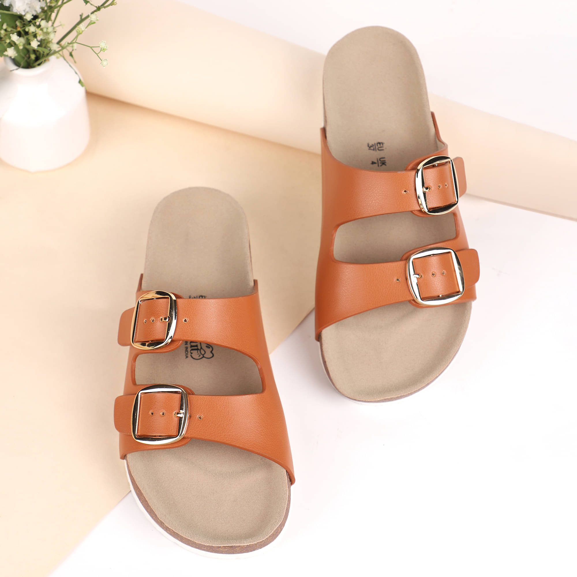     			Loud Pout Tan Women's Flats