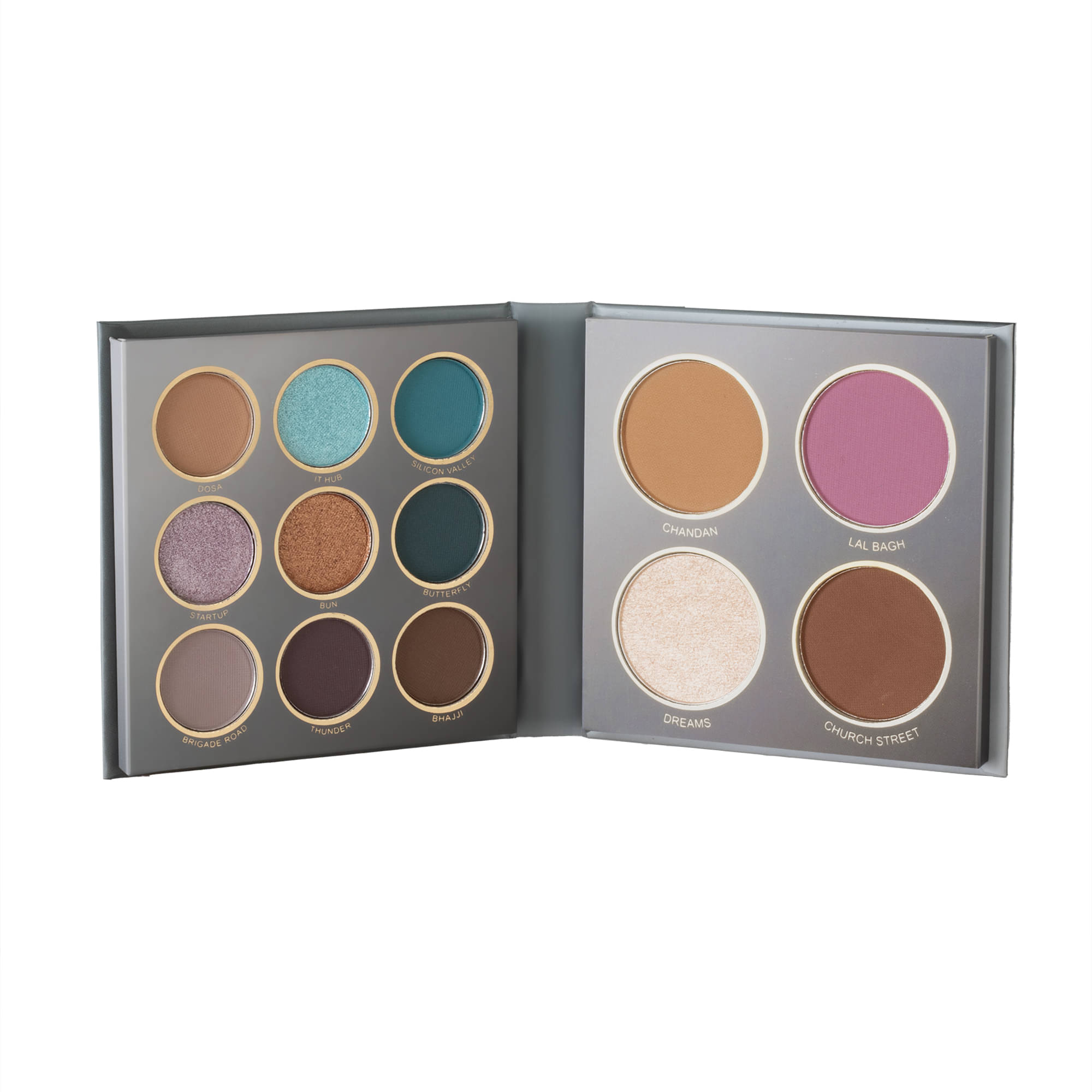     			MARS Copper Shimmer Pressed Powder Eye Palette 16