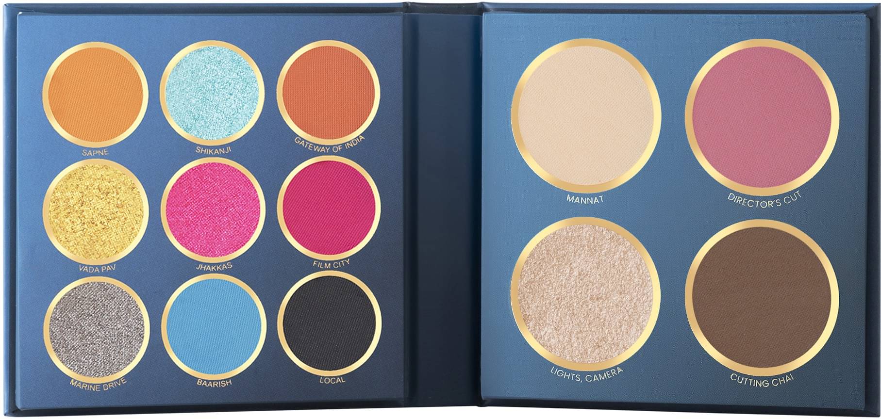    			MARS Multi Shimmer Pressed Powder Eye Palette 16