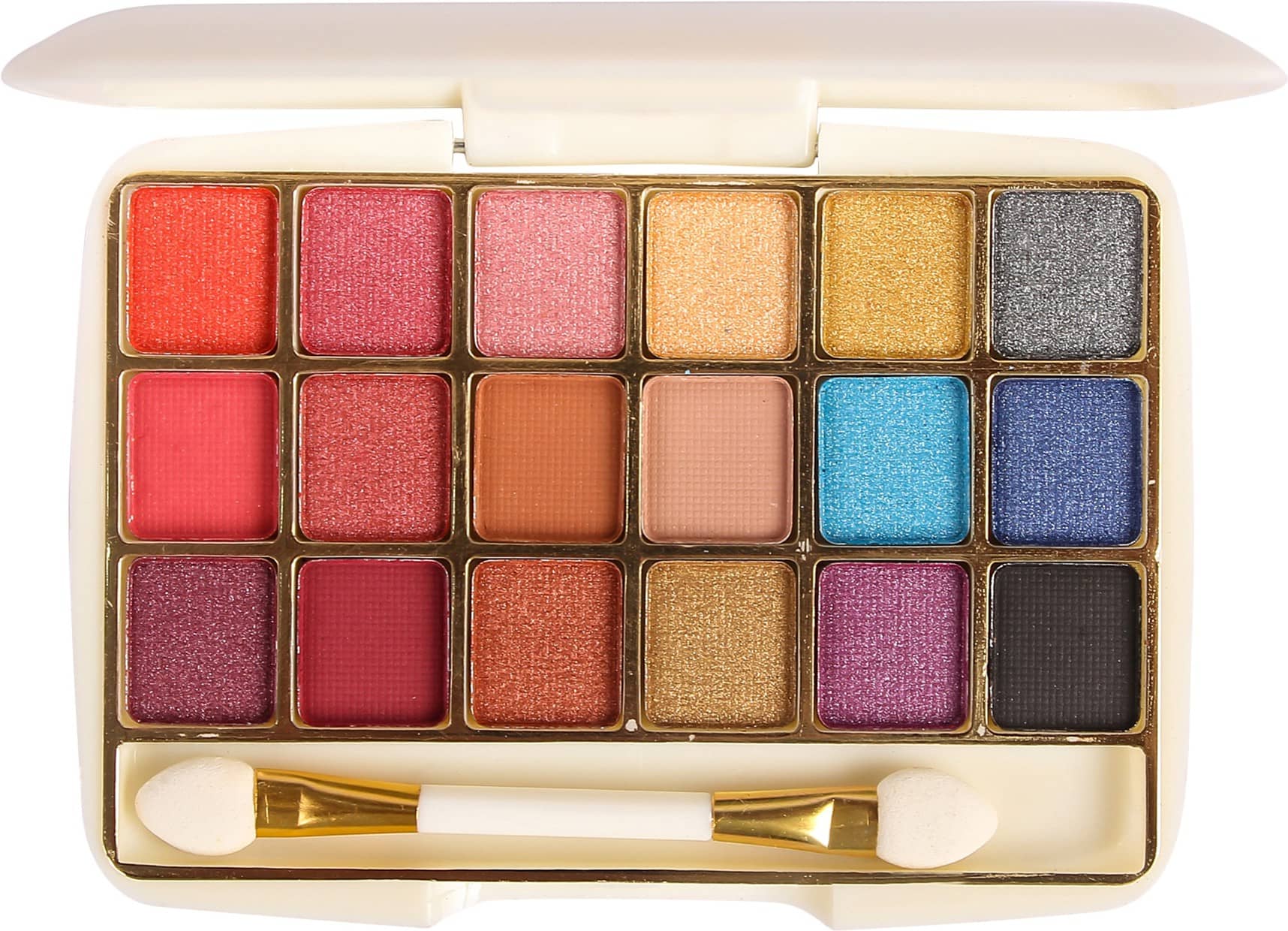 MARS Nude Shimmer Pressed Powder Eye Palette 12 - Makeup - Eyes | Buy online on ZillyBuy