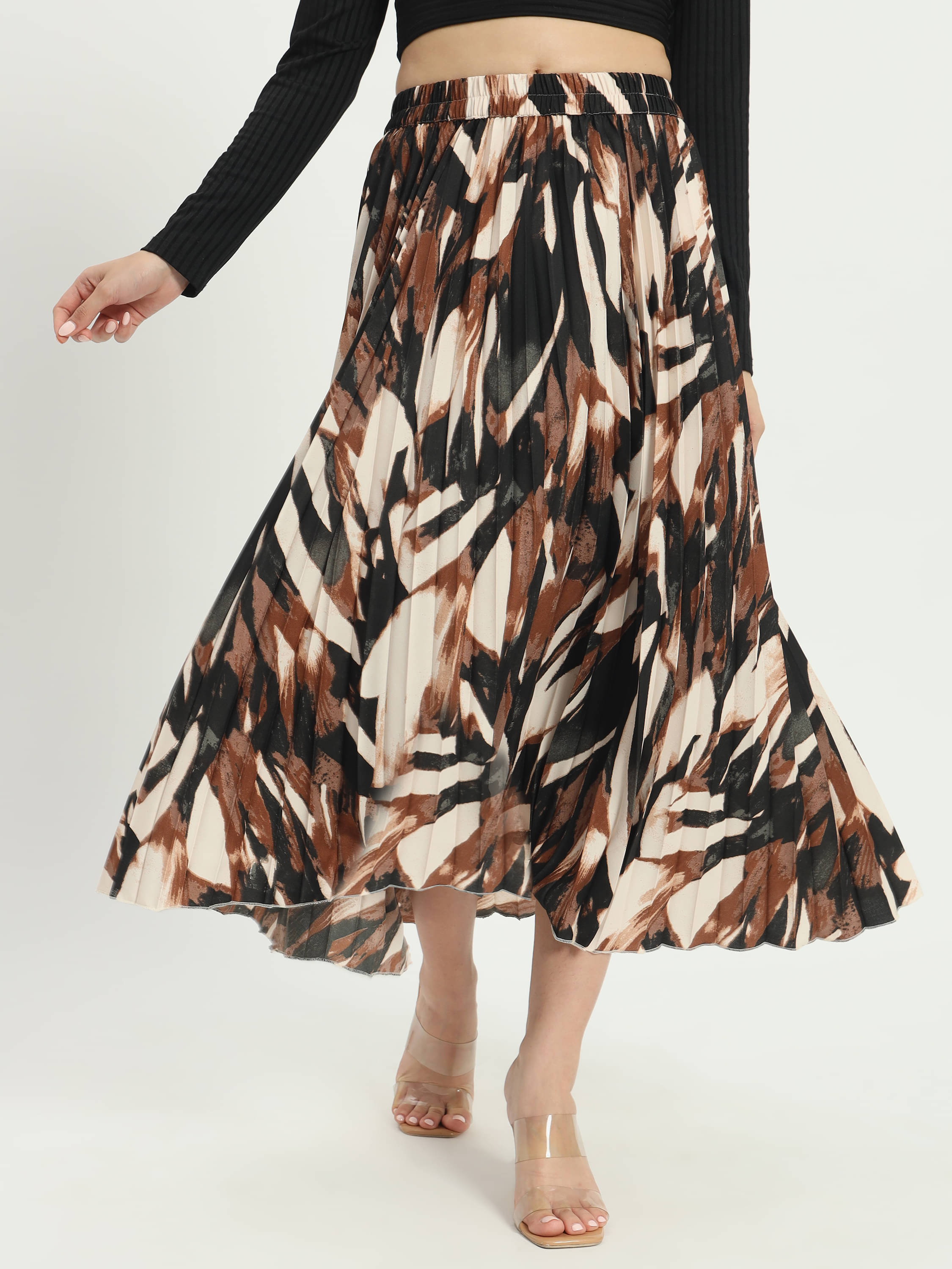 OTABU Olive Polyester Women's A-Line Skirt ( Pack of 1 )     			OTABU Olive Polyester Women's A-Line Skirt ( Pack of 1 )