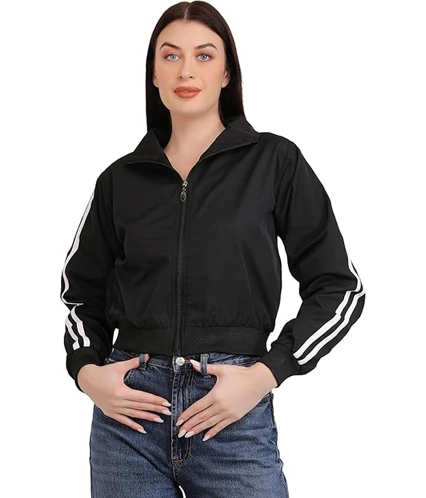 PLUS PARADISE - Polyester Blend Black Jackets - Jackets & Coats | Buy online on ZillyBuy