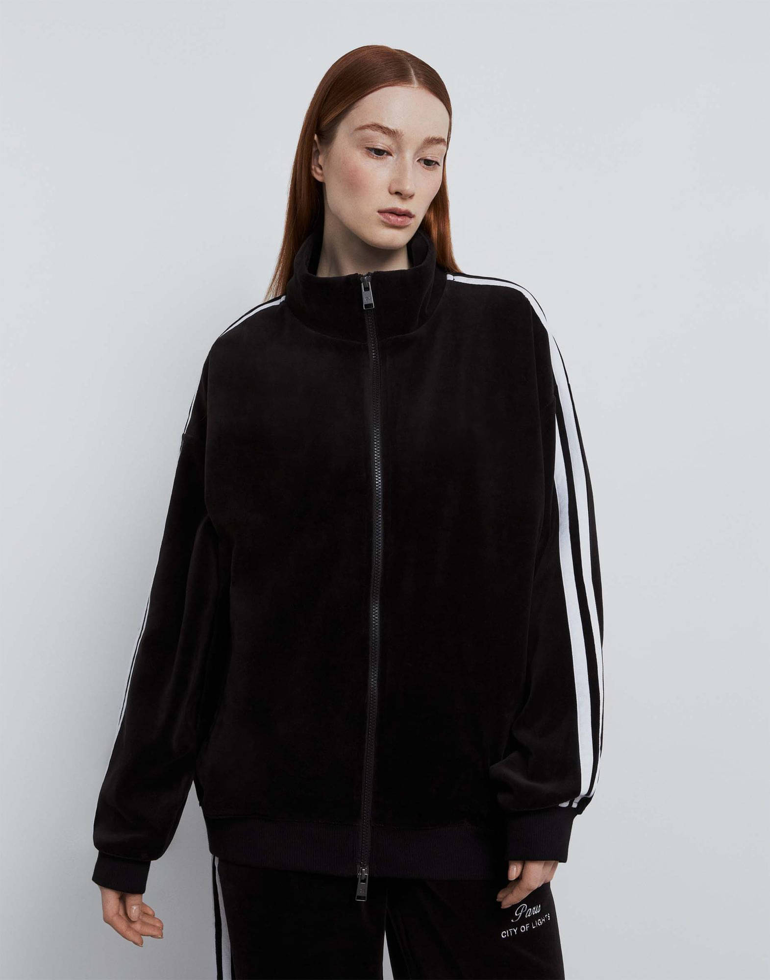     			PLUS PARADISE - Polyester Blend Black Jackets