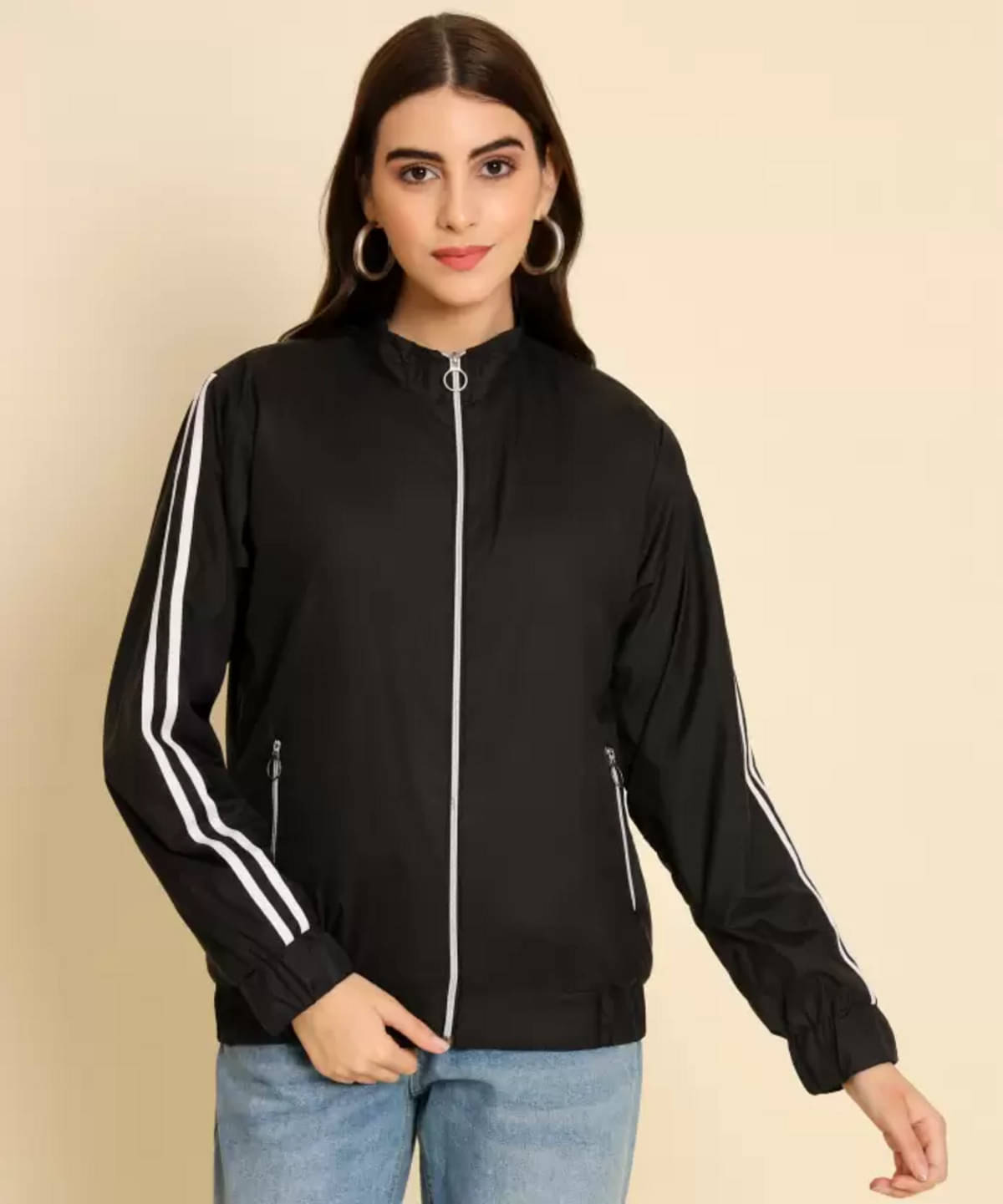     			PLUS PARADISE - Polyester Blend Black Jackets