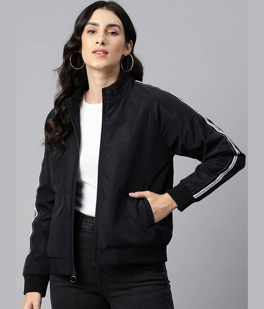 PLUS PARADISE - Polyester Blend Black Jackets - Jackets & Coats | Buy online on ZillyBuy