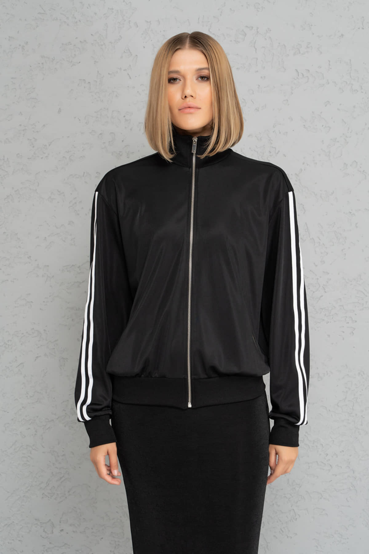 PLUS PARADISE - Polyester Blend Grey Jackets - Jackets & Coats | Buy online on ZillyBuy