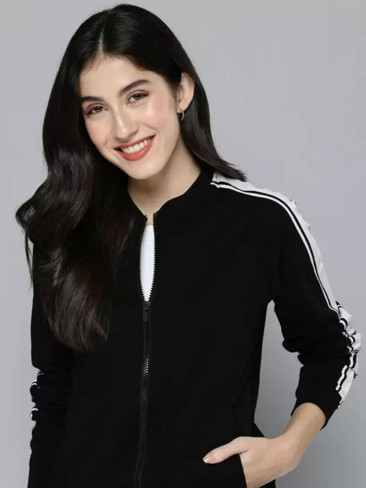 PLUS PARADISE - Polyester Blend Black Jackets PLUS PARADISE - Polyester Blend Black Jackets