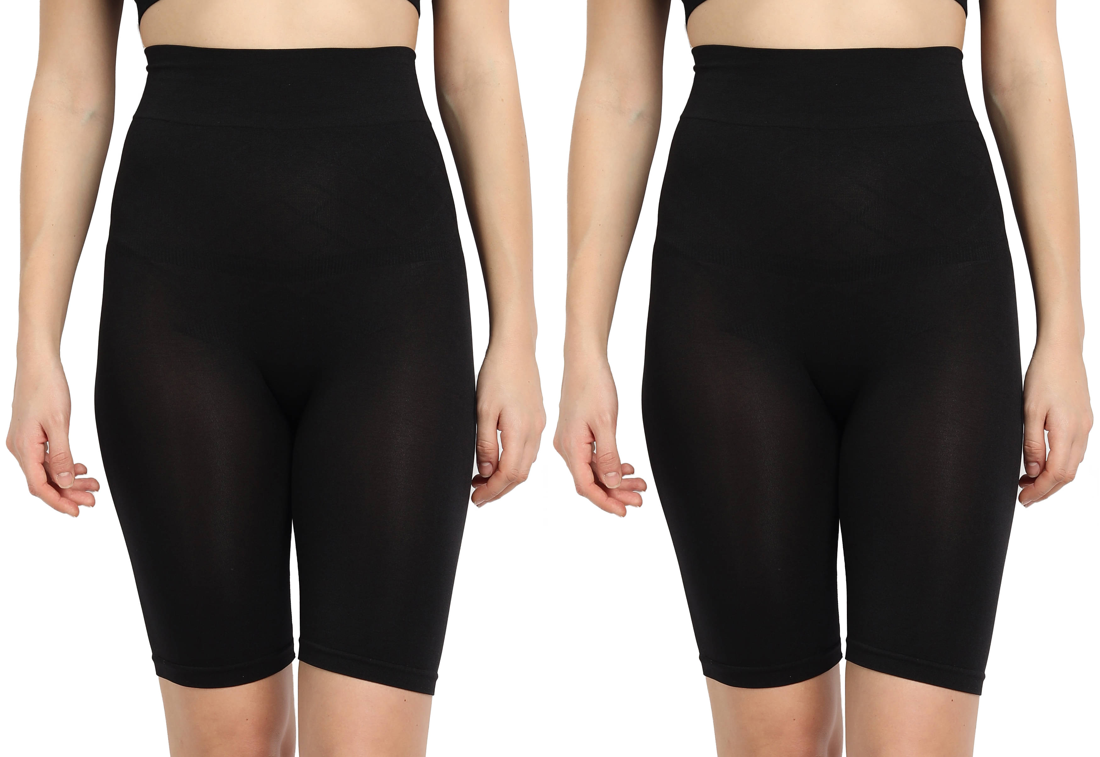 3Mads Pack of 2 Cotton Women's Thigh Compressor ( Black ) SFH007_BK_BK_XL     			3Mads Pack of 2 Cotton Women's Thigh Compressor ( Black ) SFH007_BK_BK_XL