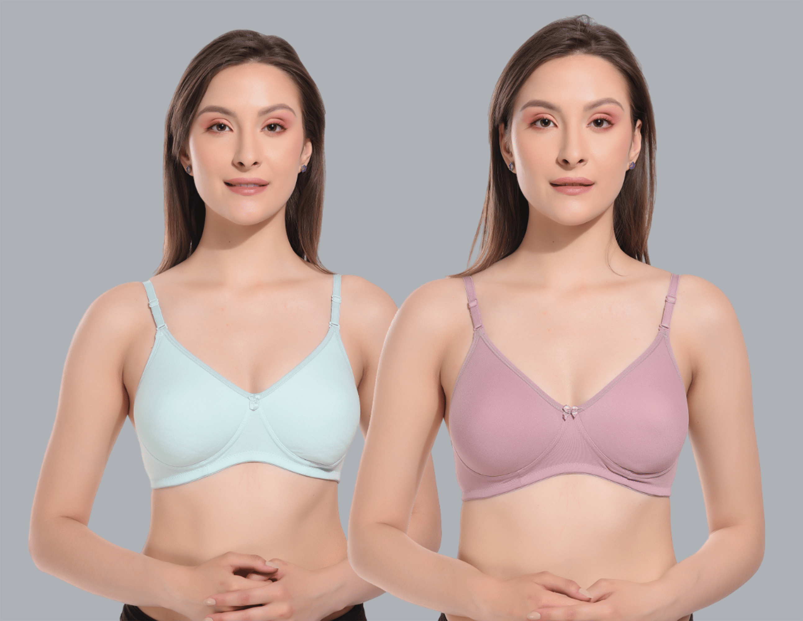 Viral Girl Pack of 2 Cotton Lightly Padded Women's T-Shirt Bra ( Pink ) VM-SPACER-CGREEN-ONION     			Viral Girl Pack of 2 Cotton Lightly Padded Women's T-Shirt Bra ( Pink ) VM-SPACER-CGREEN-ONION
