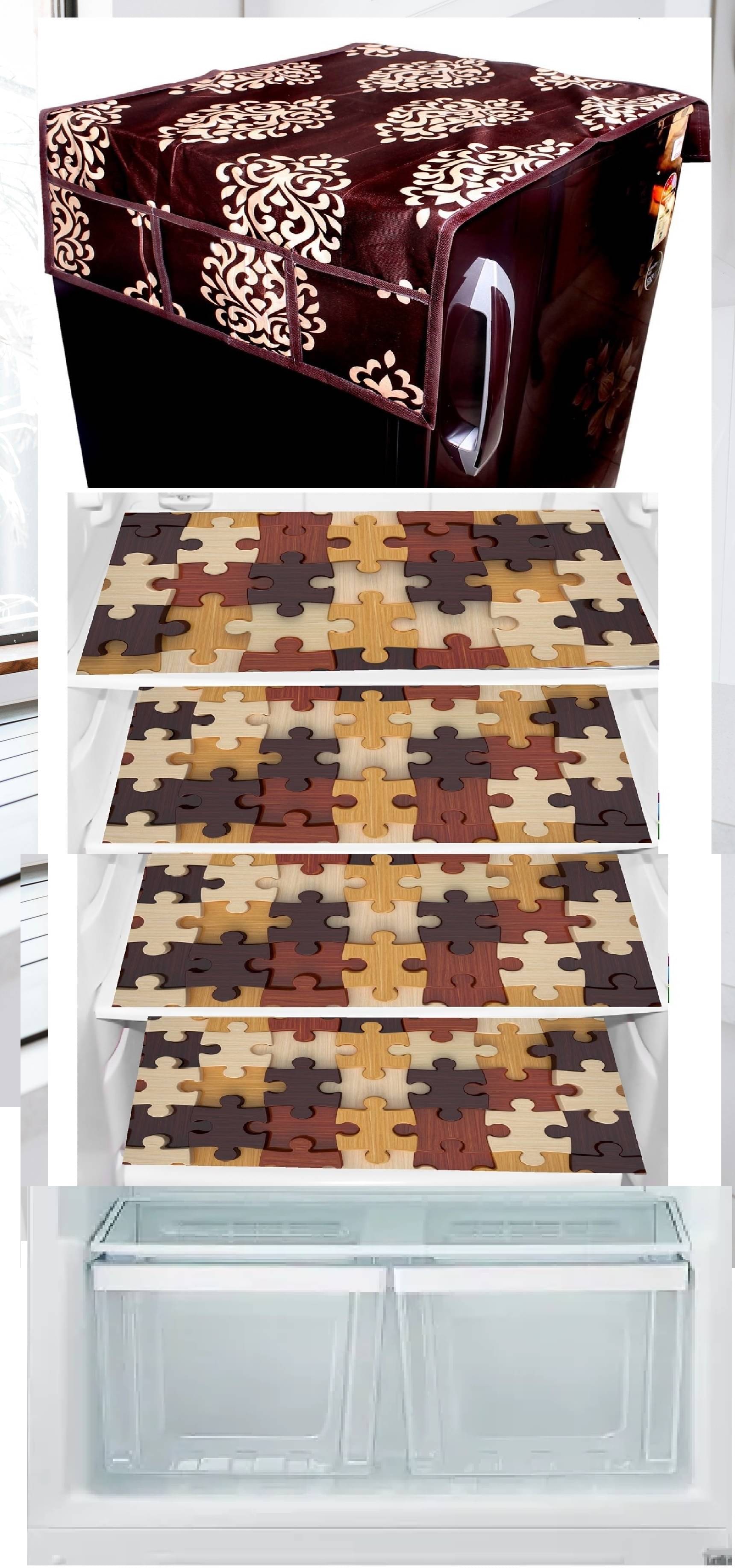 Revexo PVC Solid Fridge Mat & Cover ( 40 32 ) Pack of 6 - Multicolor Revexo PVC Solid Fridge Mat & Cover ( 40 32 ) Pack of 6 - Multicolor