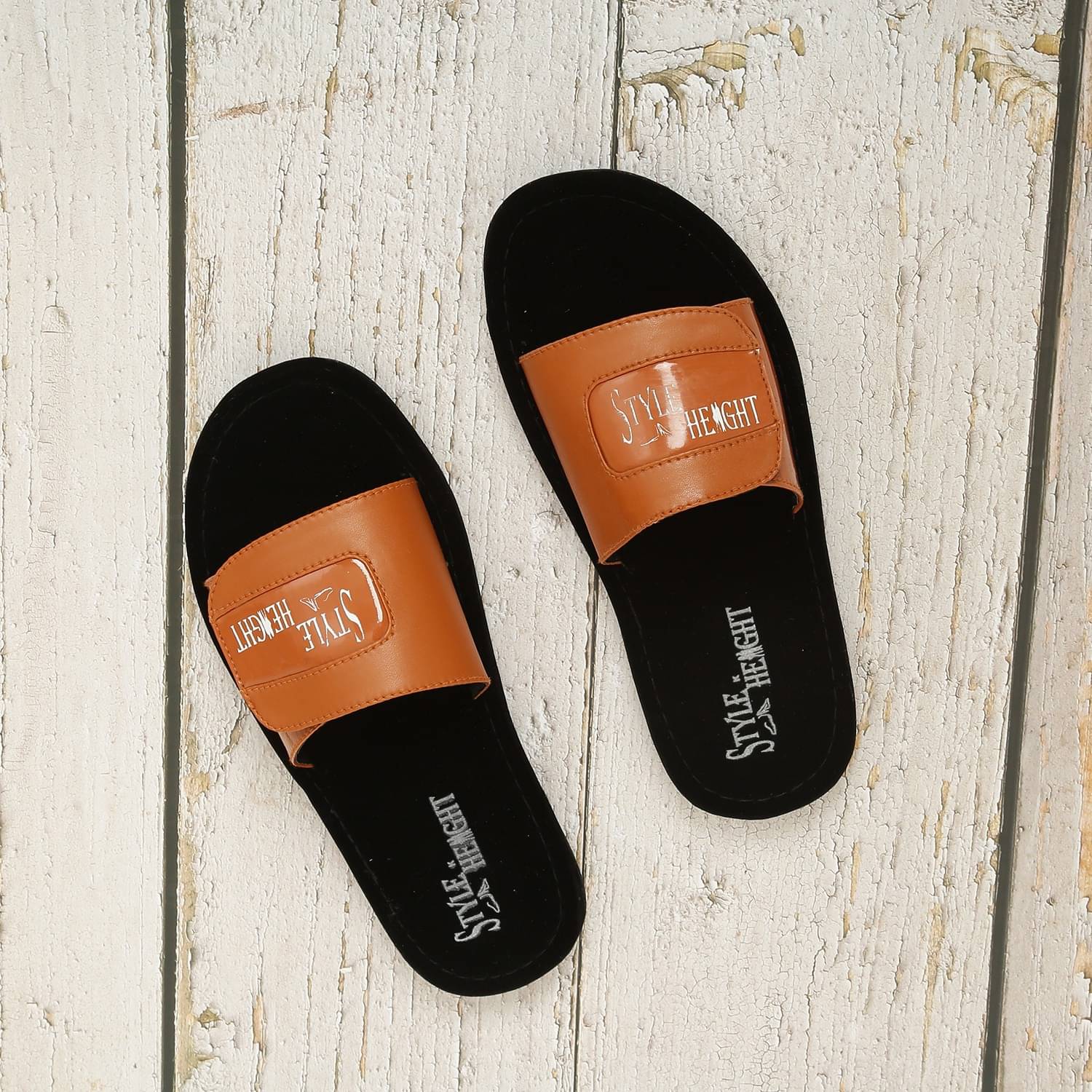     			Style Height Tan Men's Slide Flip Flop