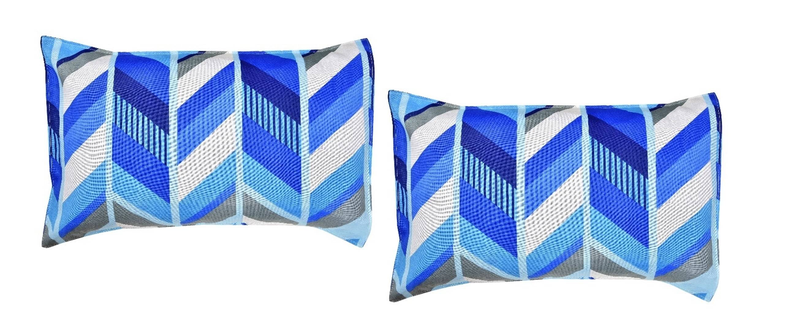 gharsaaz - Pack of 2 Poly Cotton Abstract Printed Standard Size Pillow Cover ( 68.58 cm(27) x 43.18 cm(17) ) - Multi-Colour gharsaaz - Pack of 2 Poly Cotton Abstract Printed Standard Size Pillow Cover ( 68.58 cm(27) x 43.18 cm(17) ) - Multi-Colour