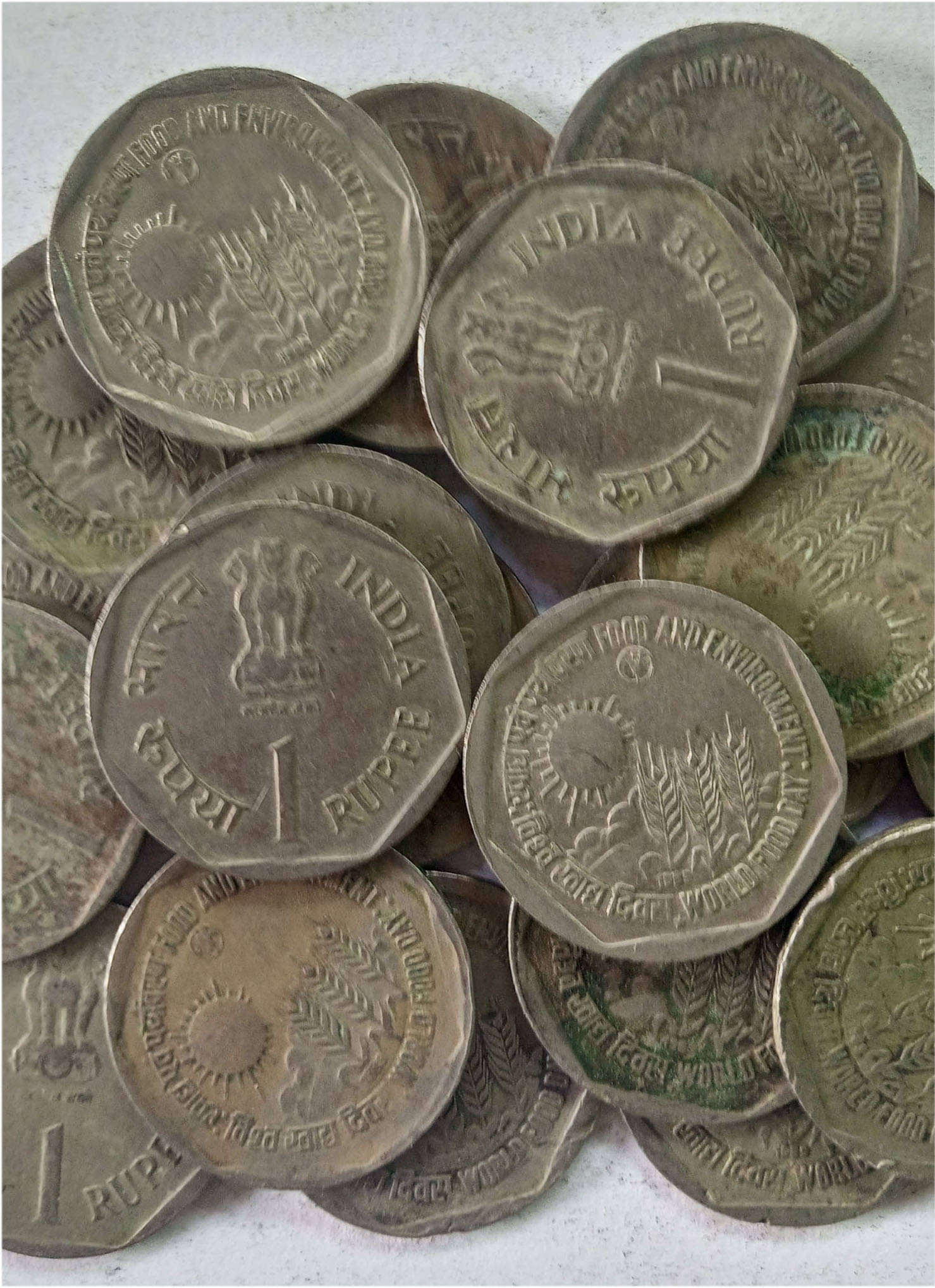     			1 RUPEE COMMEMORATIVE FOOD & ENVIRONMENT