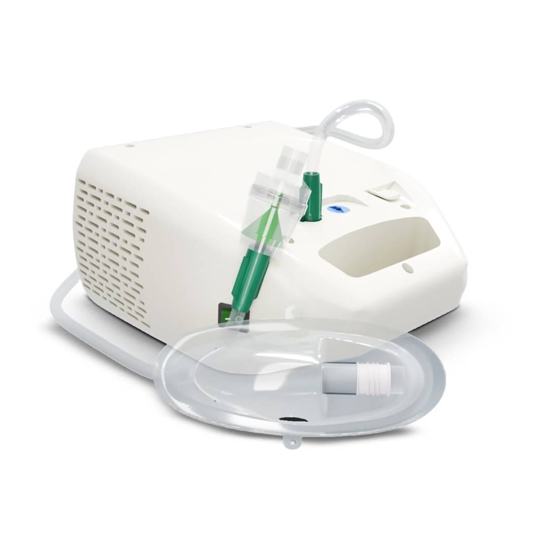 AGEasy Compact & Low Noise Compressor Machine Kit with Mouth Piece Nebulizer (White) AGEasy Compact & Low Noise Compressor Machine Kit with Mouth Piece Nebulizer (White)