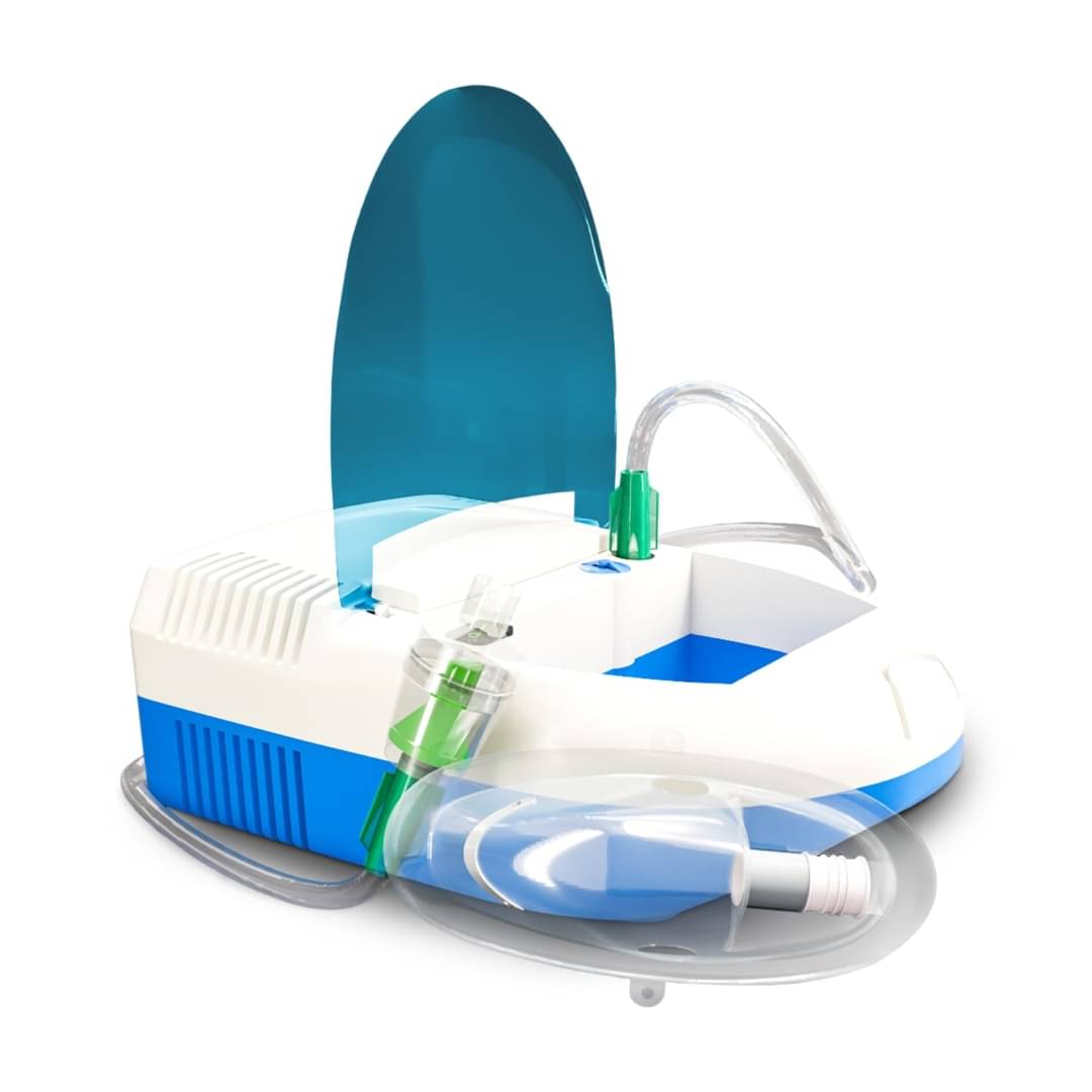 AGEasy Low Noise Compartment Compressor Machine Kit with MouthPiece Nebulizer (Blue & White) AGEasy Low Noise Compartment Compressor Machine Kit with MouthPiece Nebulizer (Blue & White)