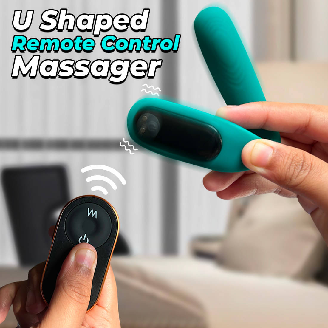 Calmras Maya Remote Control U Shape Wearable Massager, 9 Modes Flexible Massager, 60 Min Run Time Calmras Maya Remote Control U Shape Wearable Massager, 9 Modes Flexible Massager, 60 Min Run Time