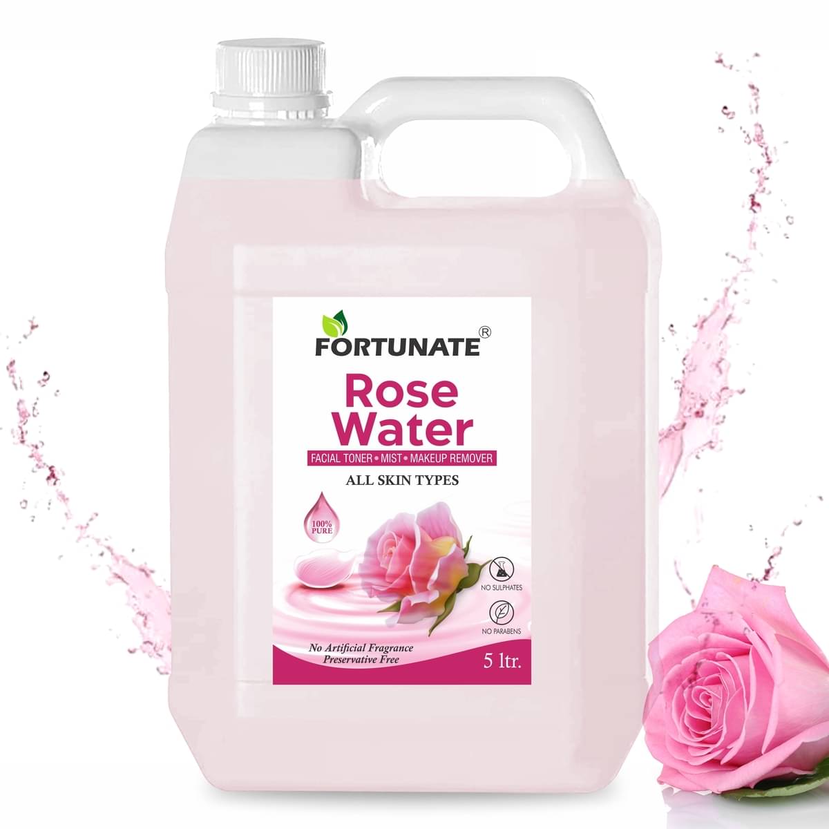     			Rose Water for Glow Face Cleanse Moisturise Refresh