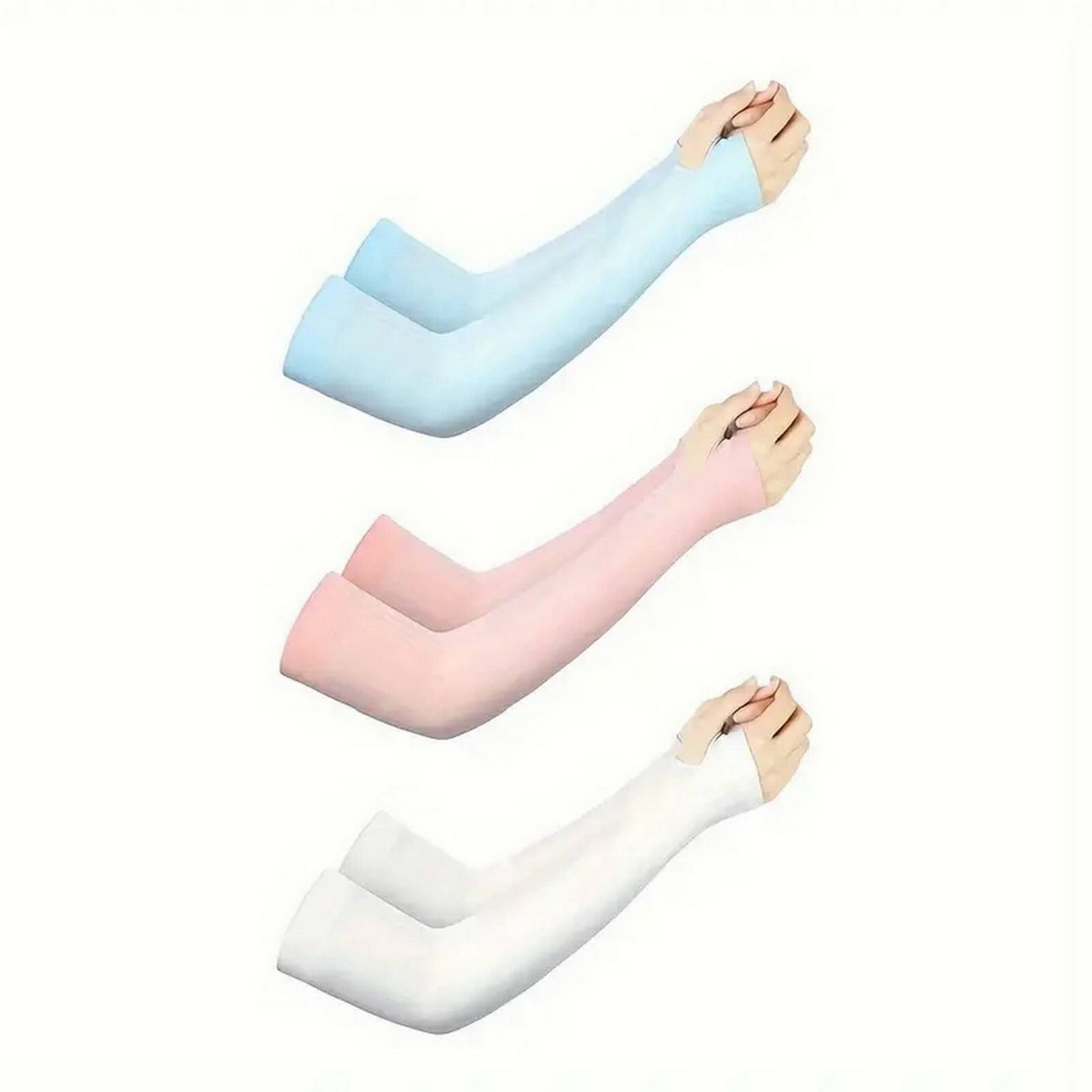 INFISPACE Girl's Arm Sleeves Pure Cotton Solid Kids's Protection from Sun & Dust| 8 to 11 Years Random Colors (Pack Of-3)     			INFISPACE Girl's Arm Sleeves Pure Cotton Solid Kids's Protection from Sun & Dust| 8 to 11 Years Random Colors (Pack Of-3)